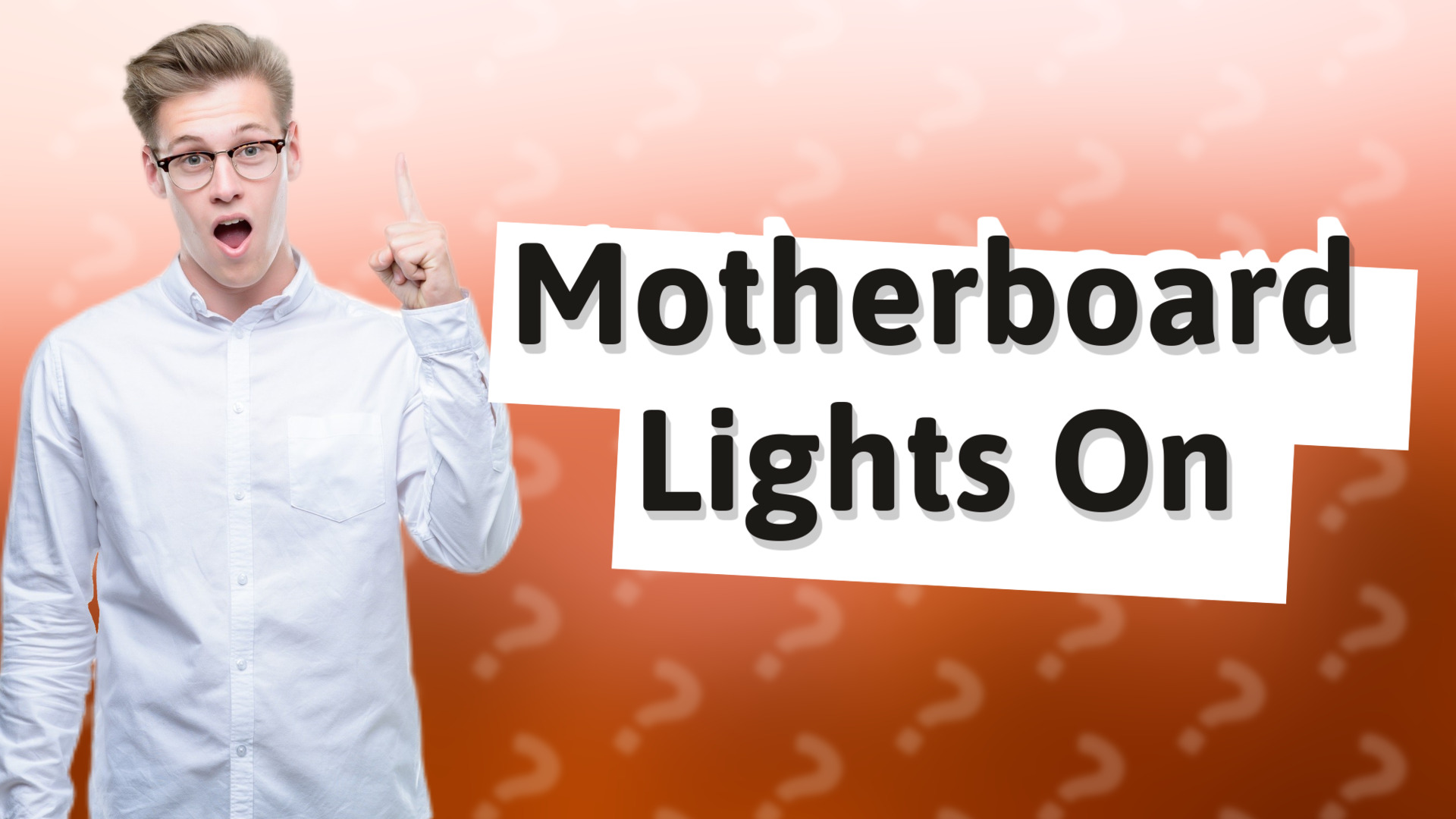 Motherboard Lights On