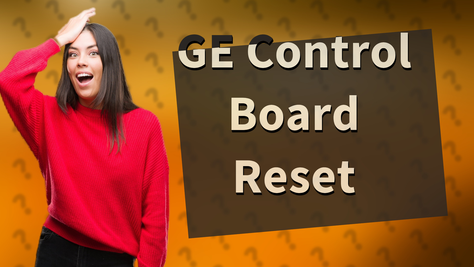 GE Control Board Reset