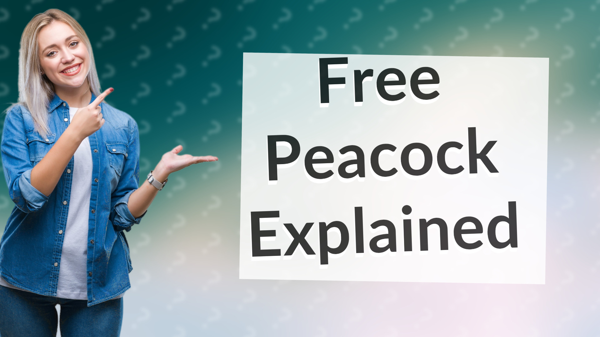 Free Peacock Explained