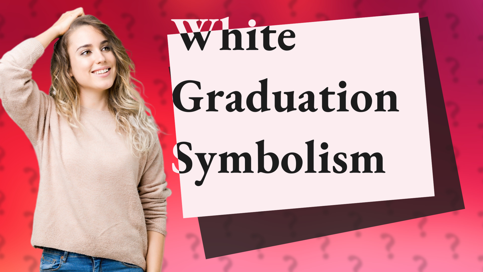 White Graduation Symbolism