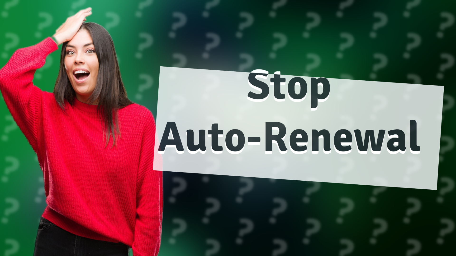 Stop Auto-Renewal