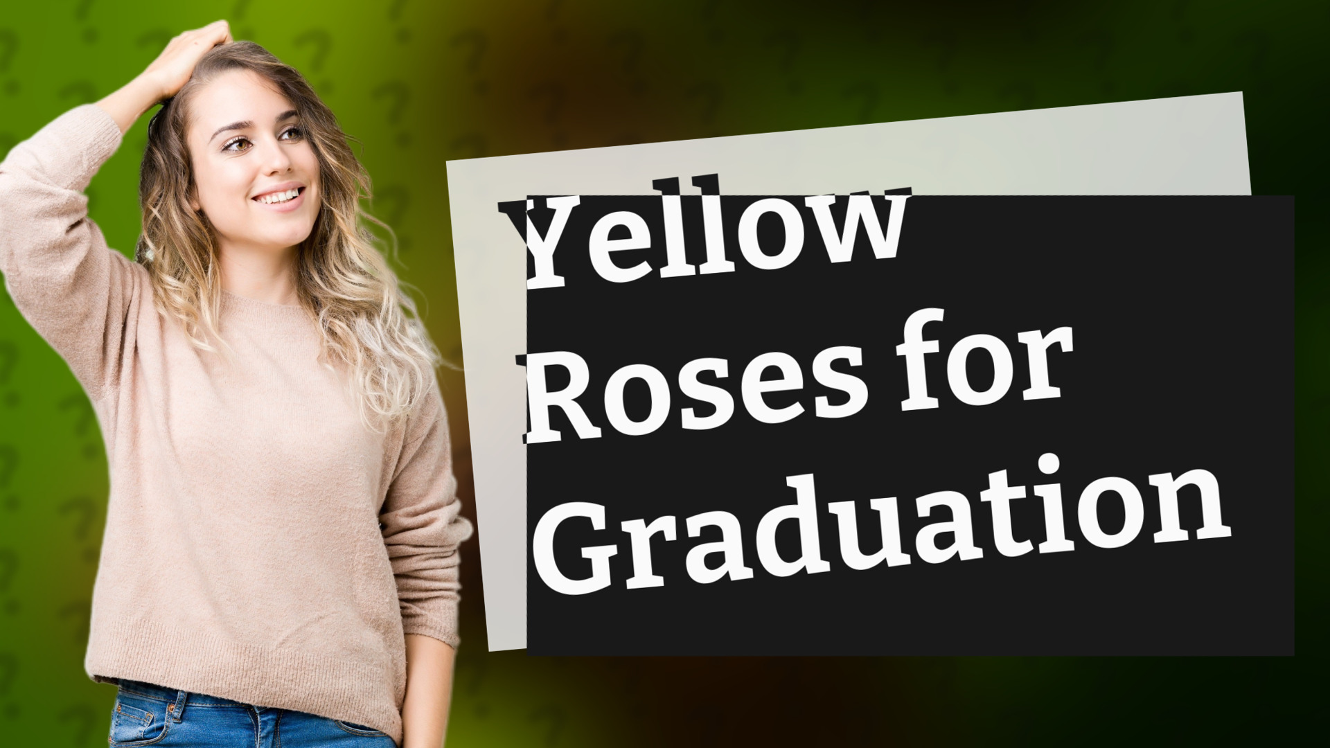 Yellow Roses for Graduation