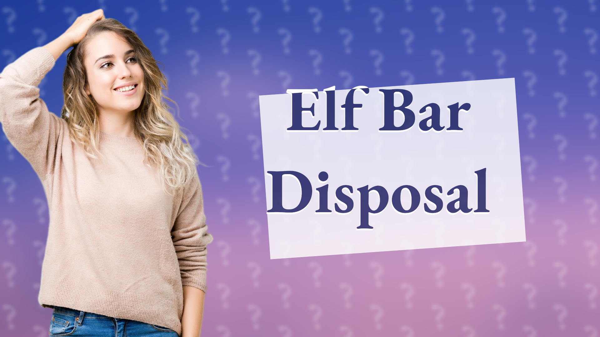 Elf Bar Disposal