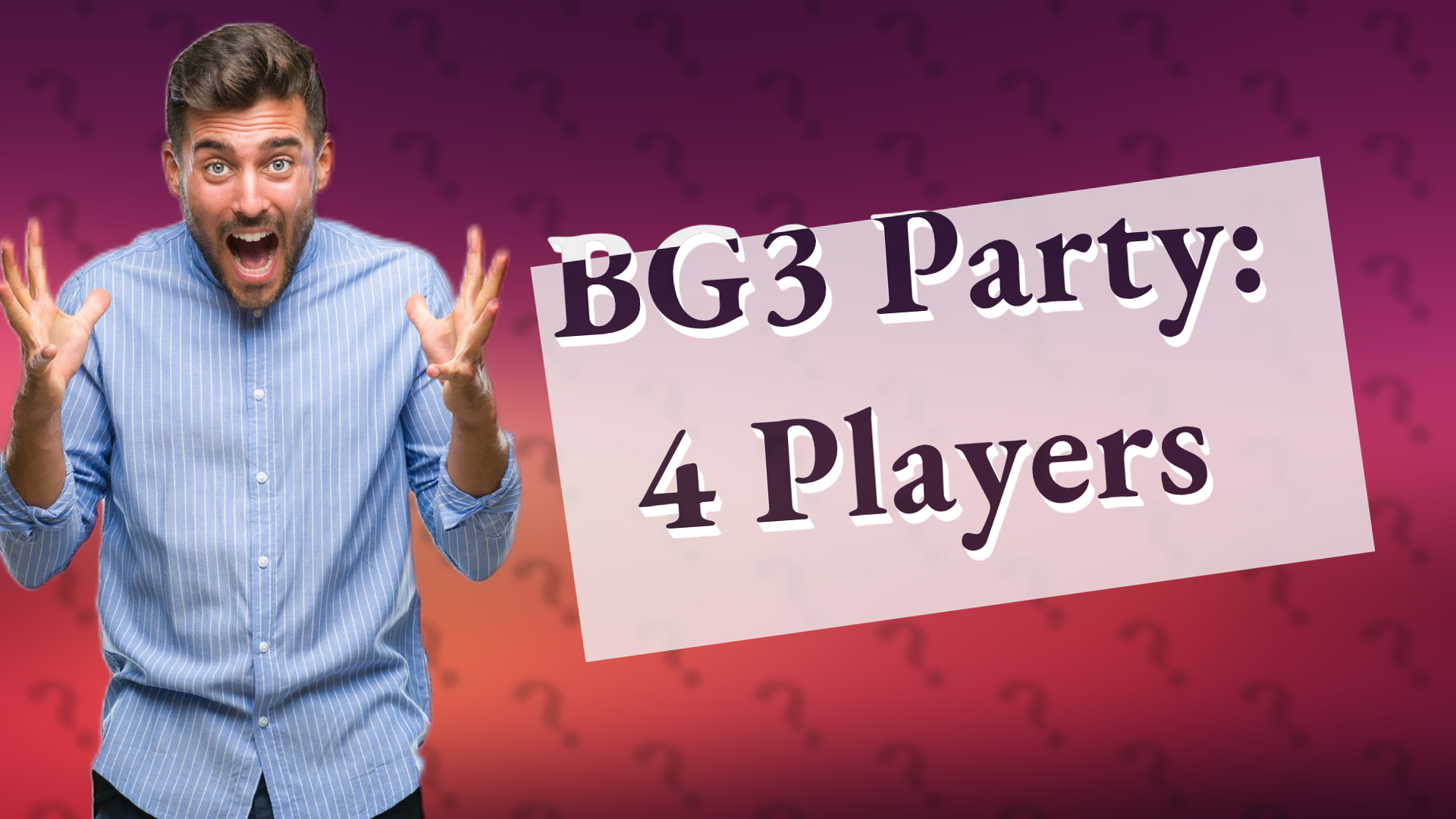 BG3 Party: 4 Players