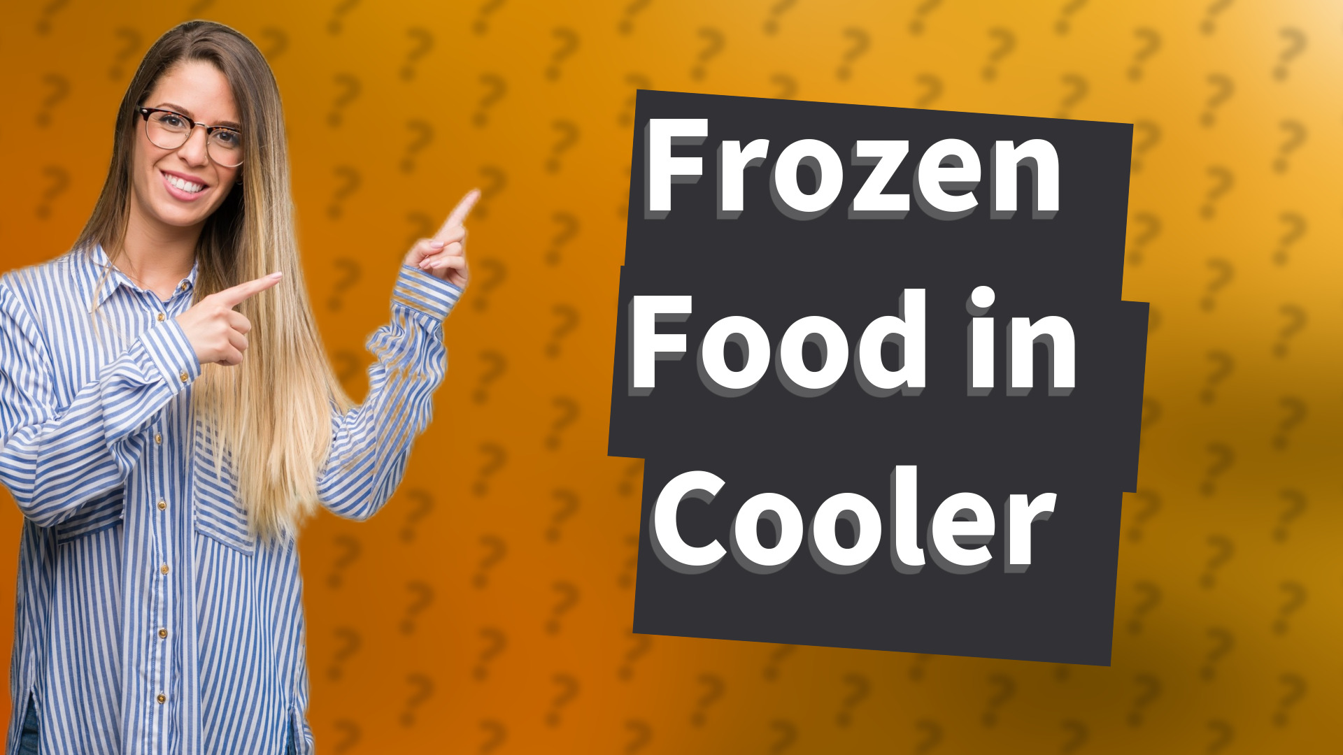 Frozen Food in Cooler