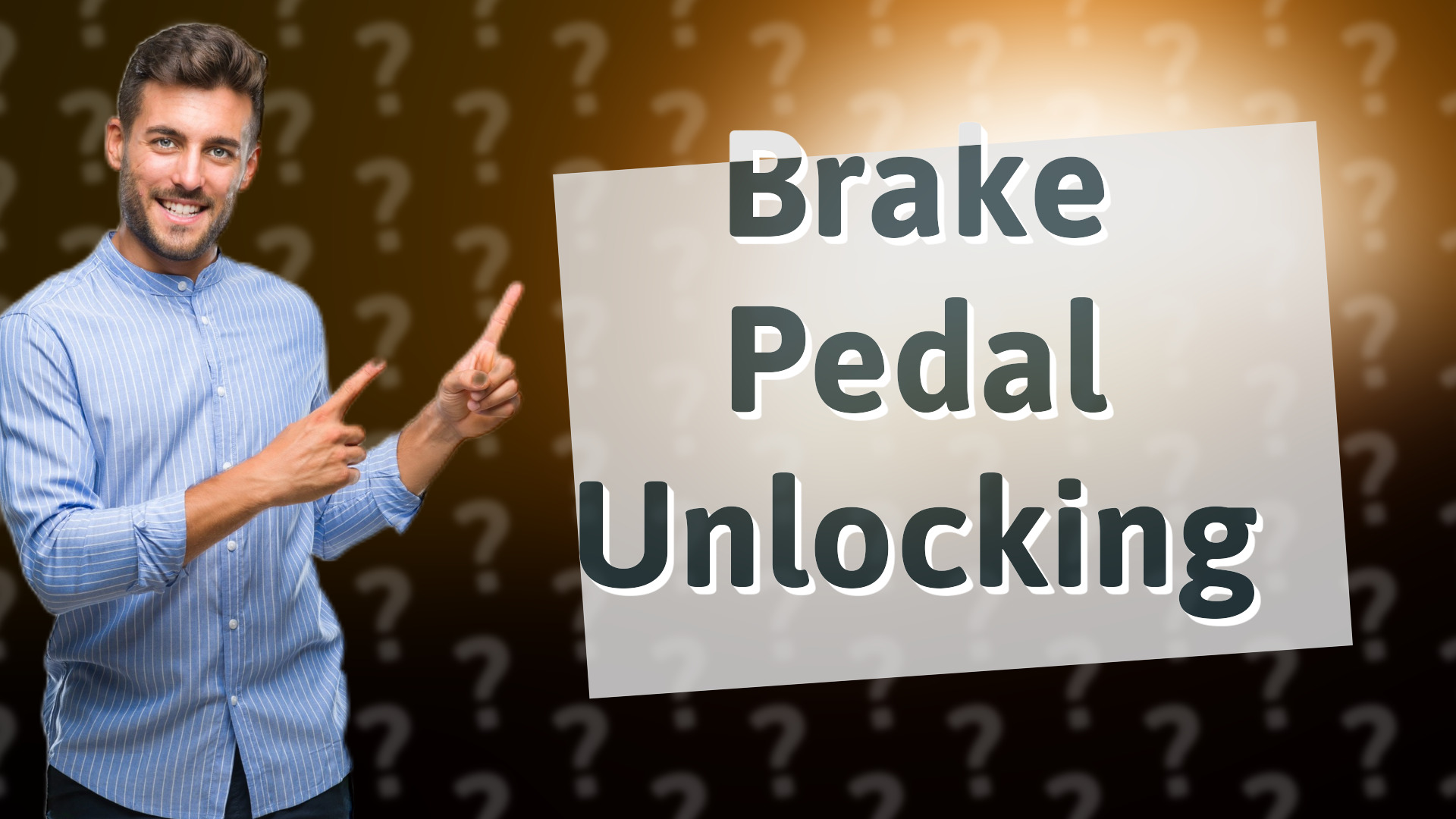 Brake Pedal Unlocking