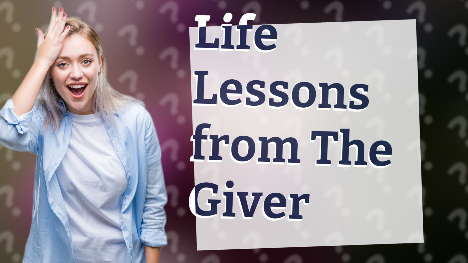 Life Lessons from The Giver