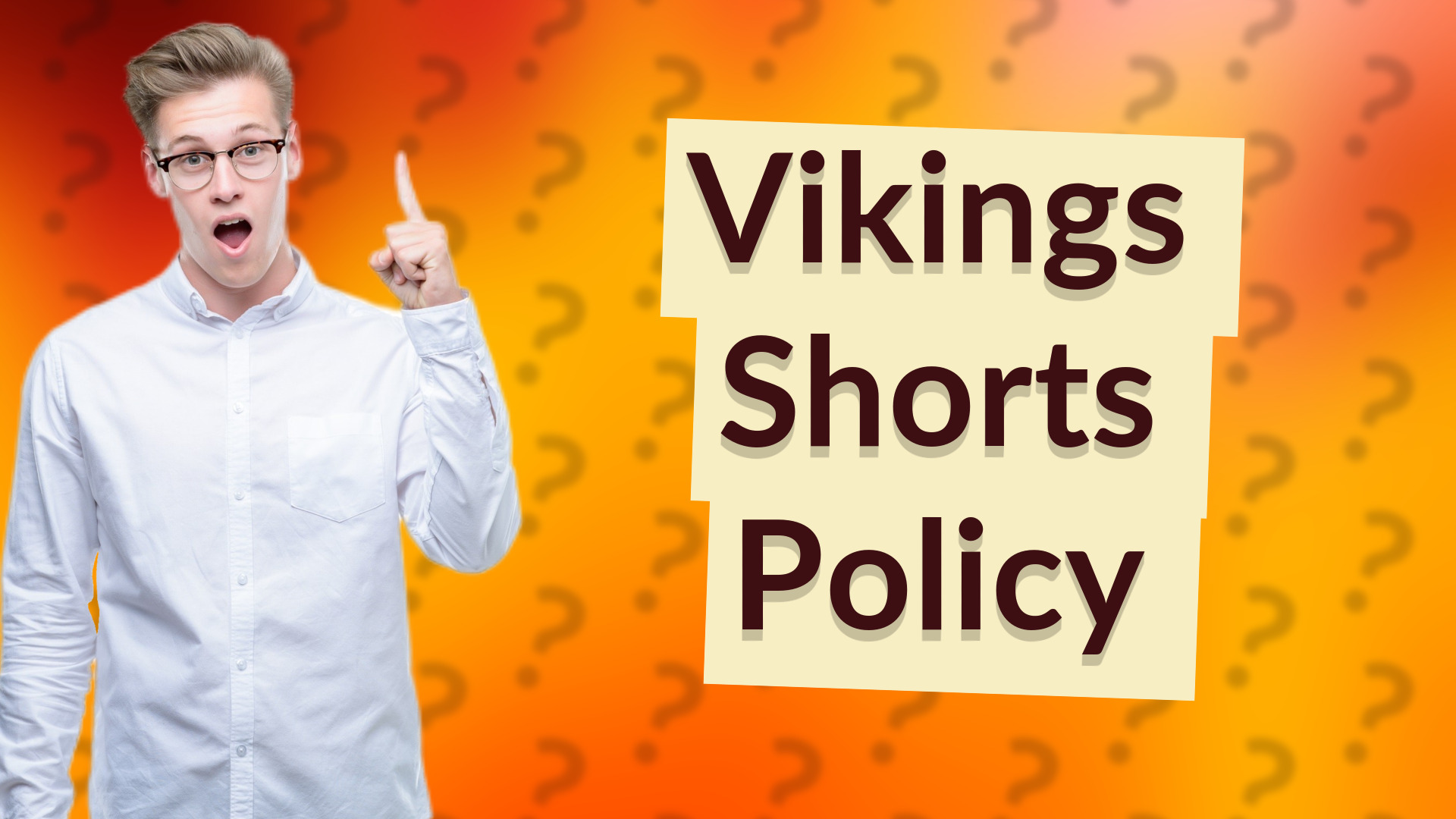Vikings Shorts Policy