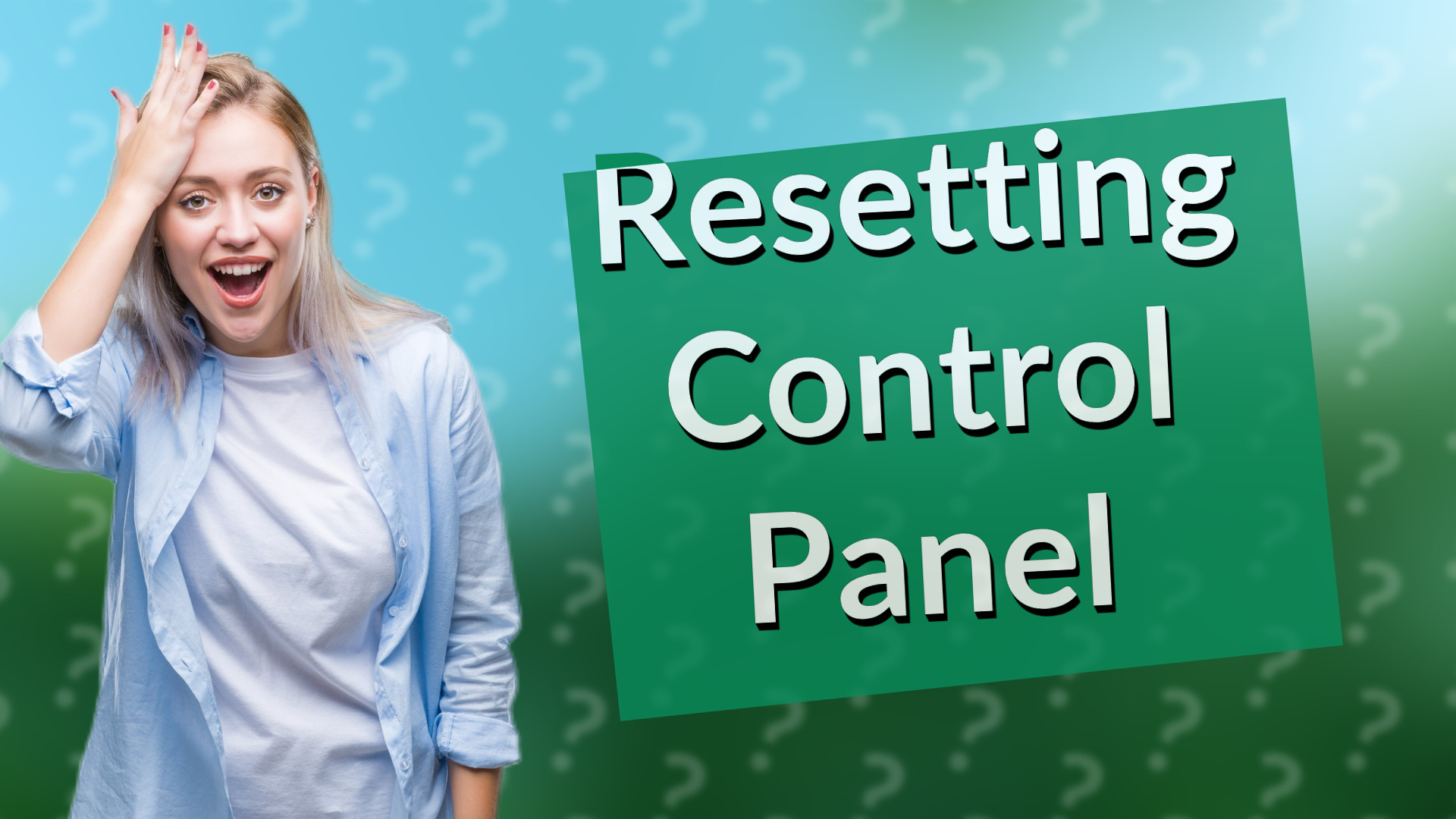 Resetting Control Panel