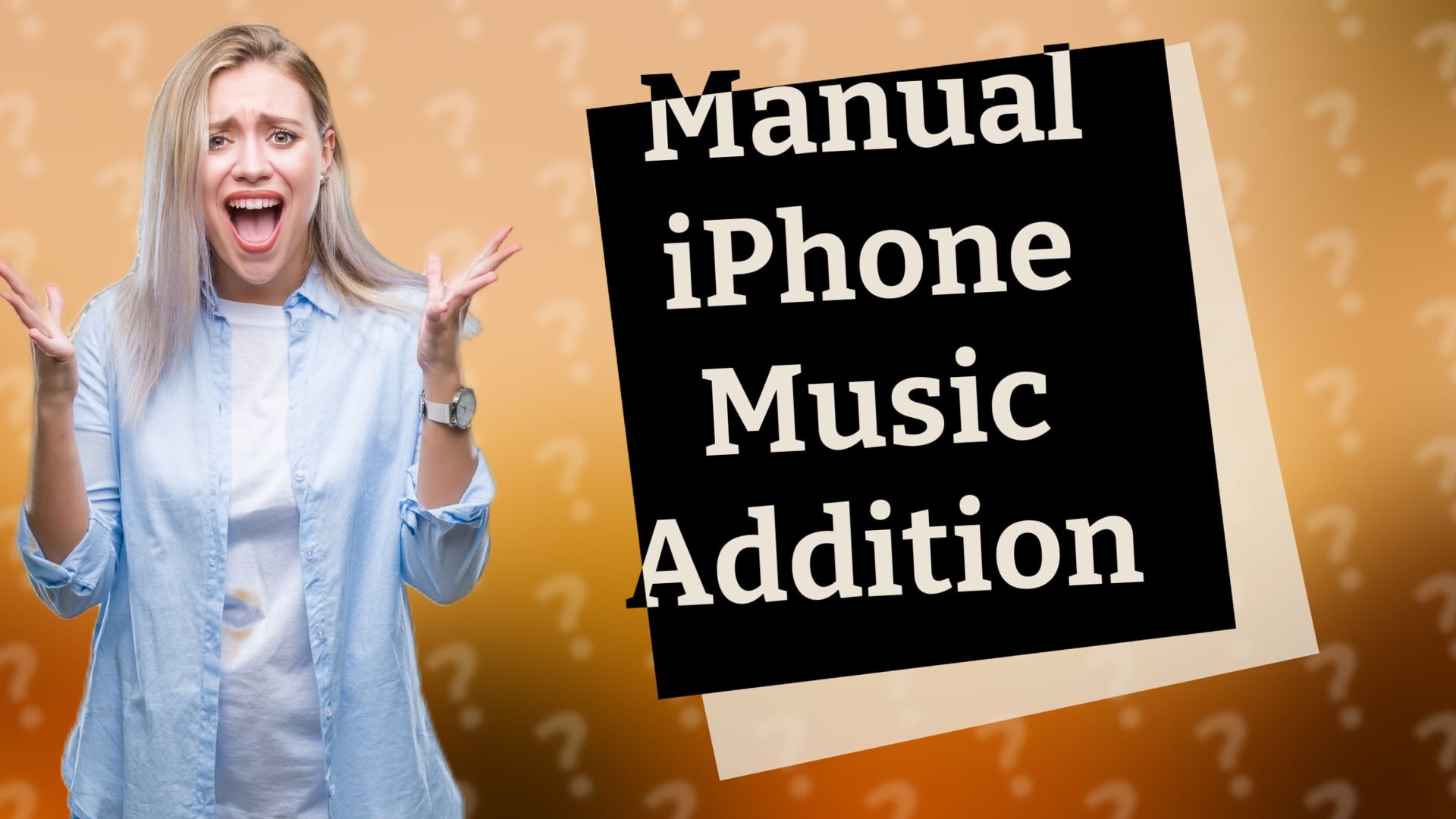 Manual iPhone Music Addition