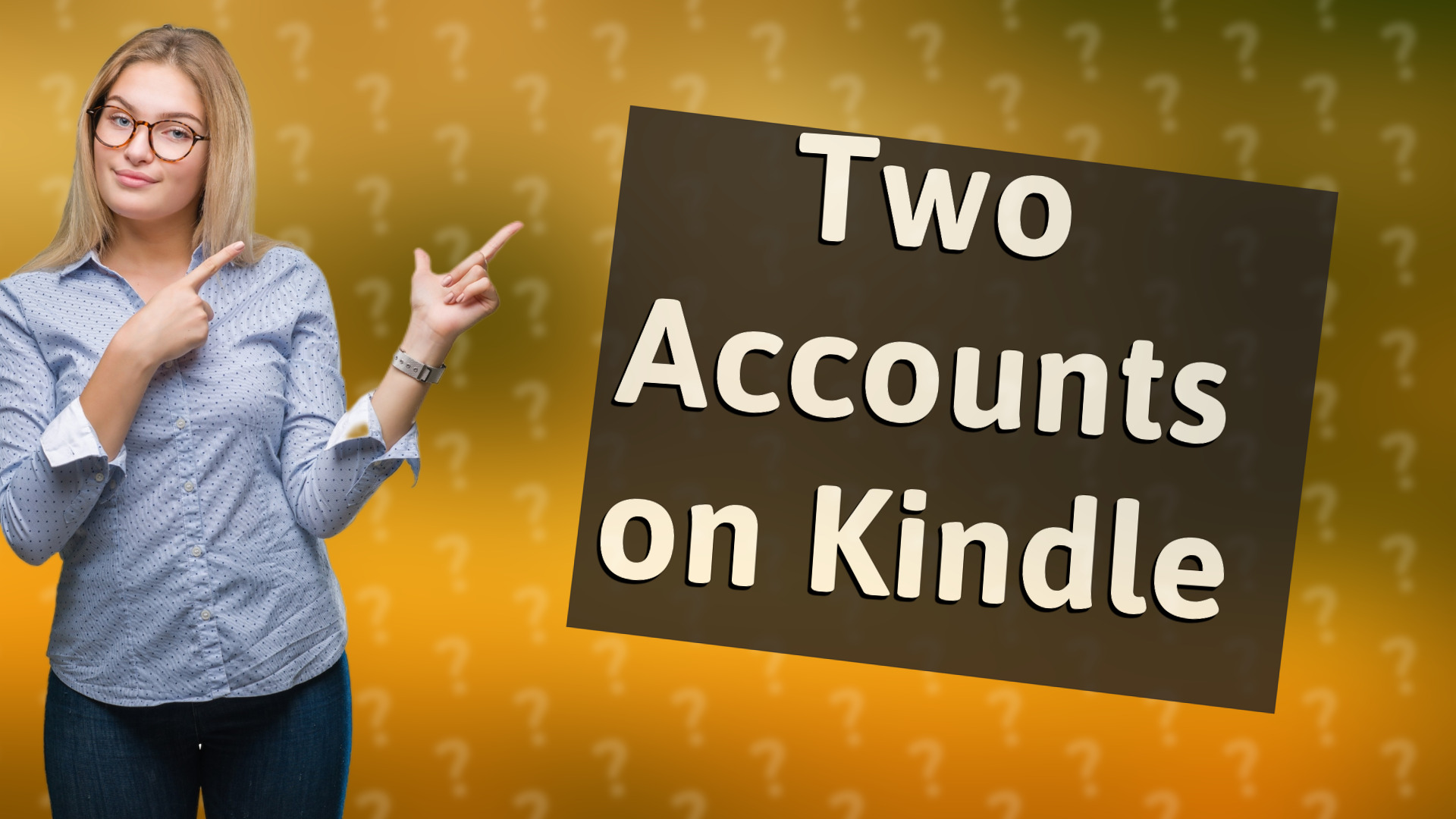 Two Accounts on Kindle