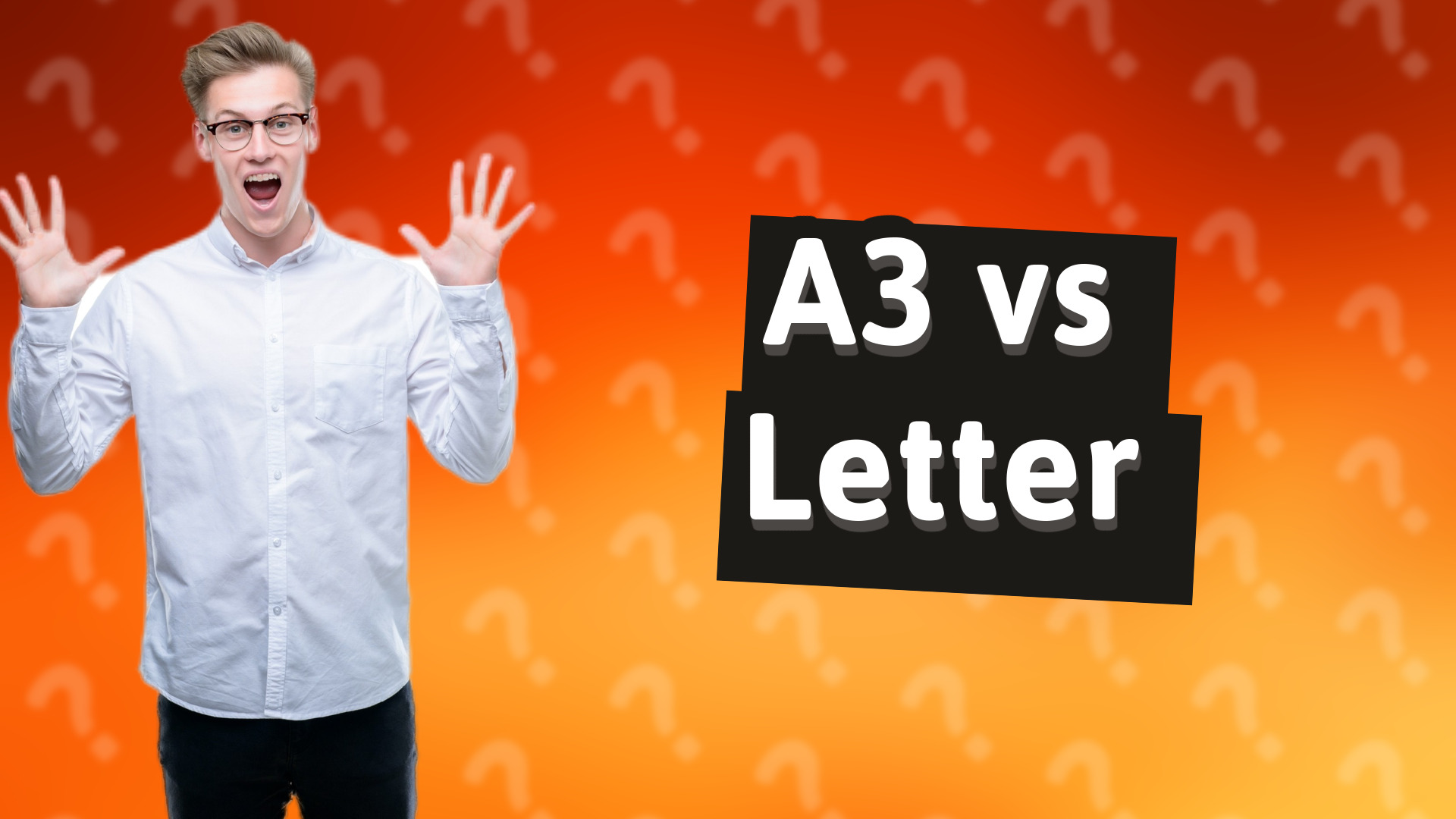 A3 vs Letter