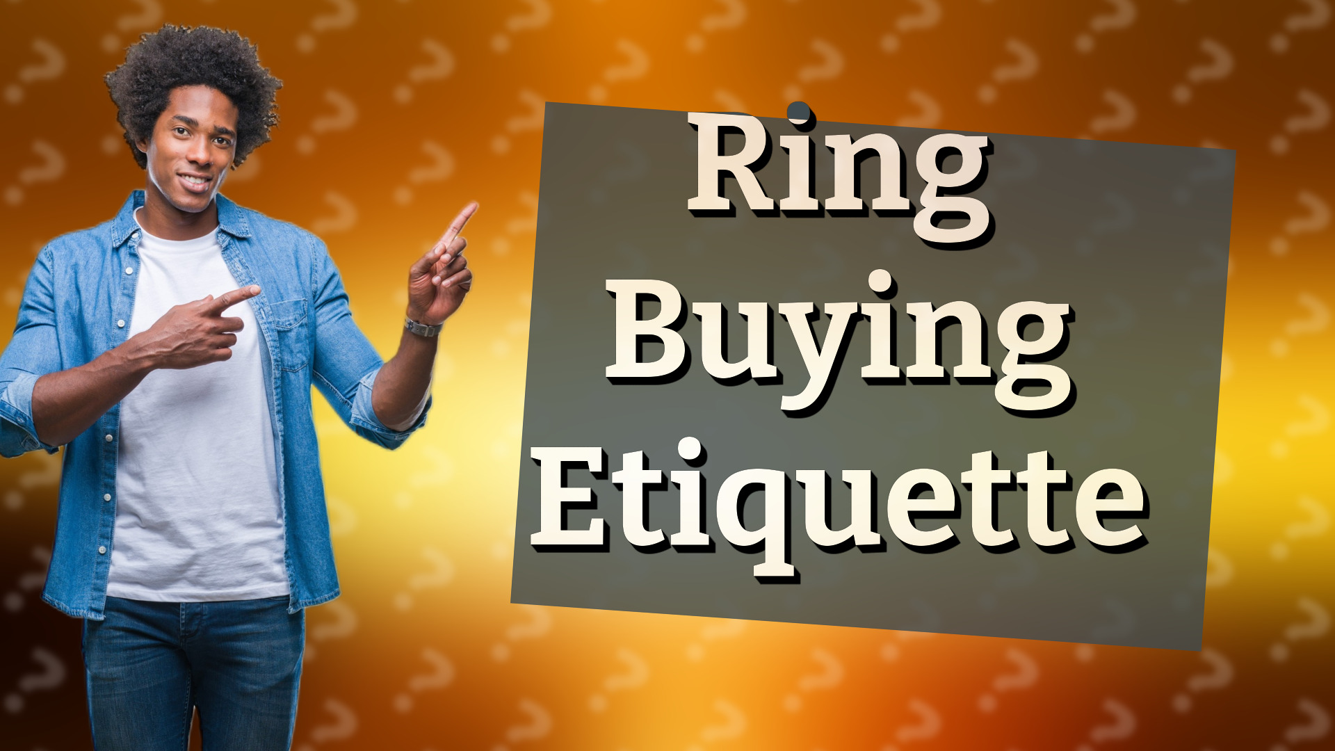 Ring Buying Etiquette