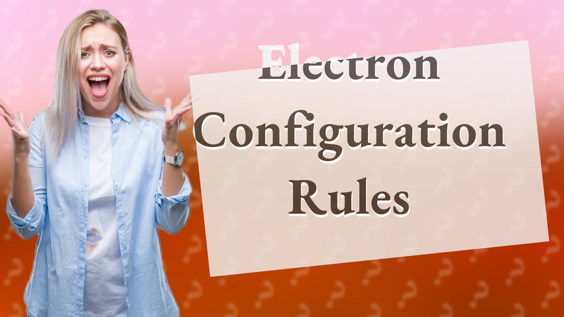 Electron Configuration Rules