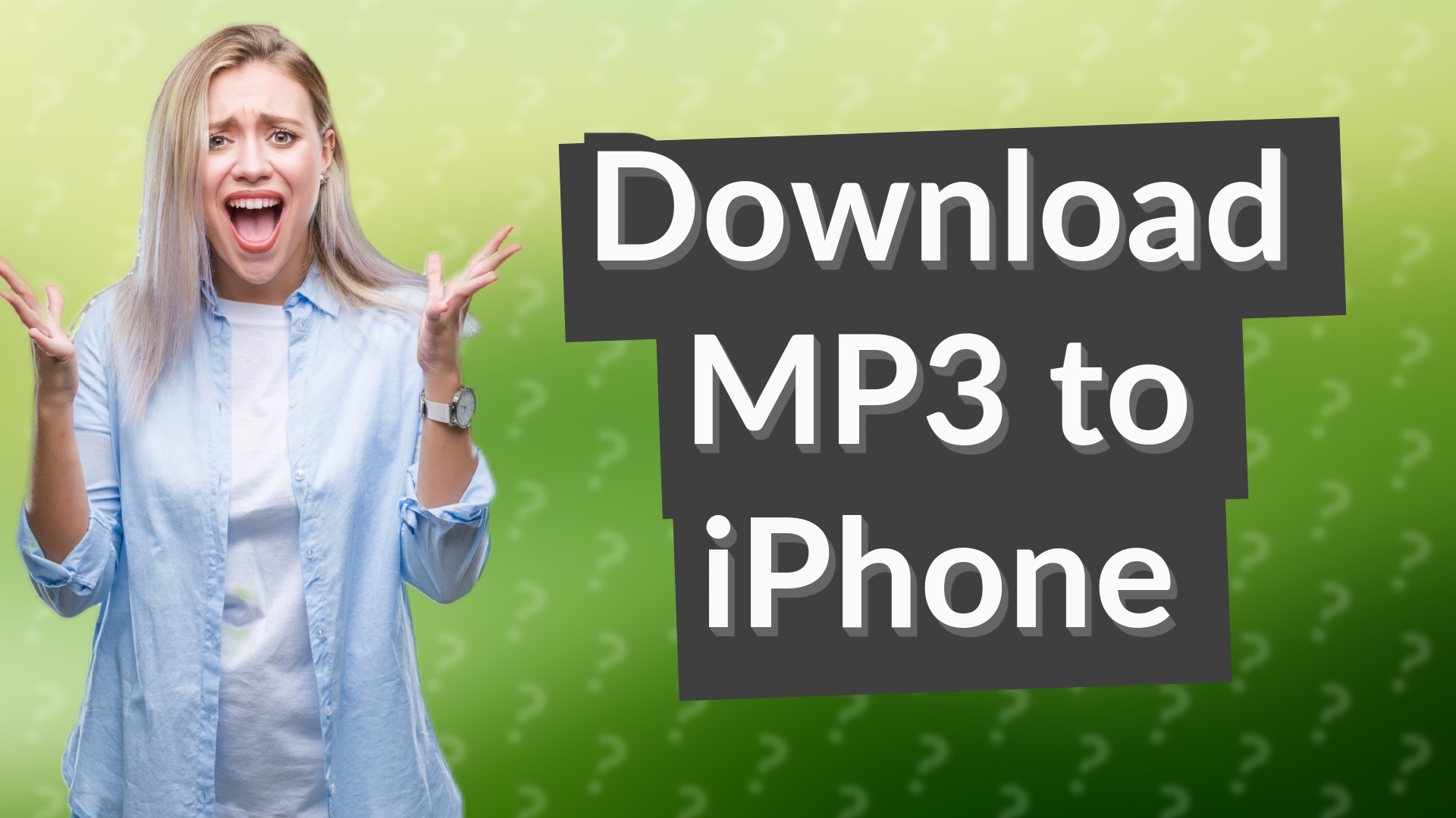 Download MP3 to iPhone