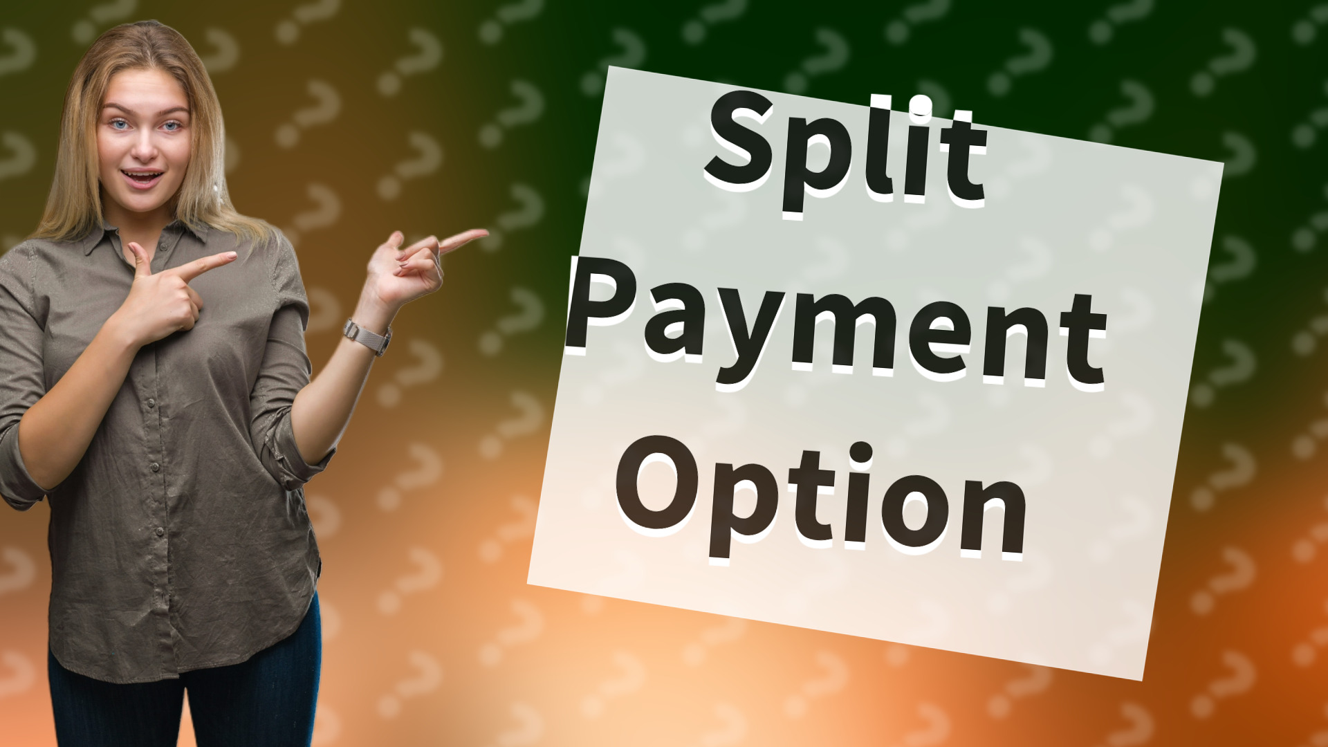 Split Payment Option
