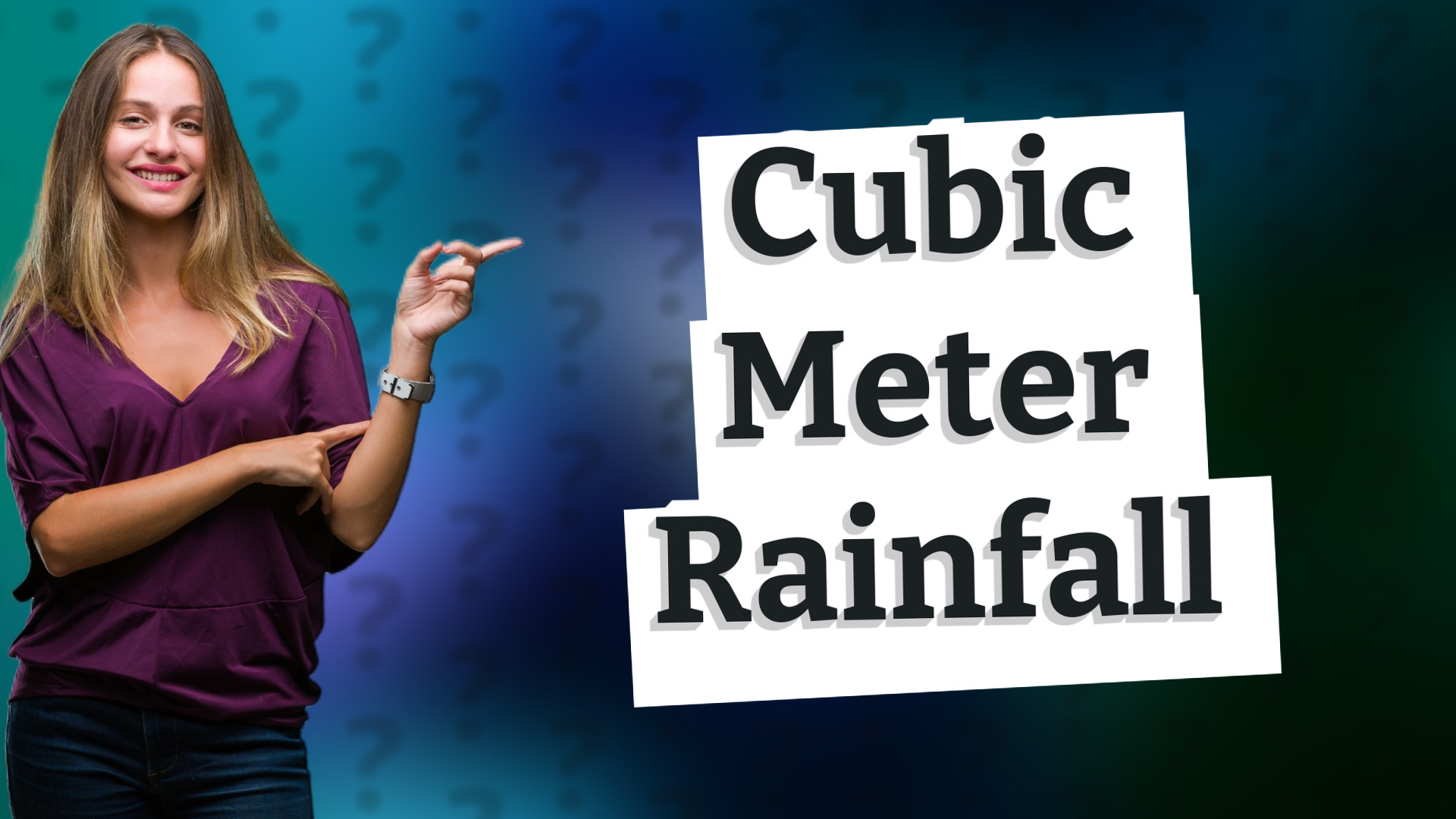 Cubic Meter Rainfall