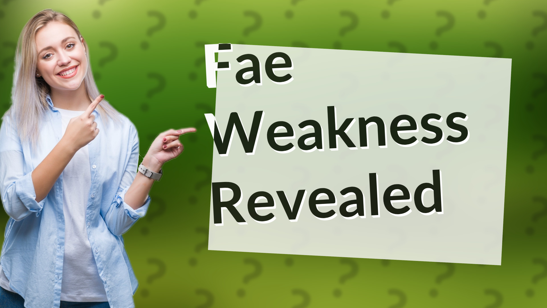 Fae Weakness Revealed