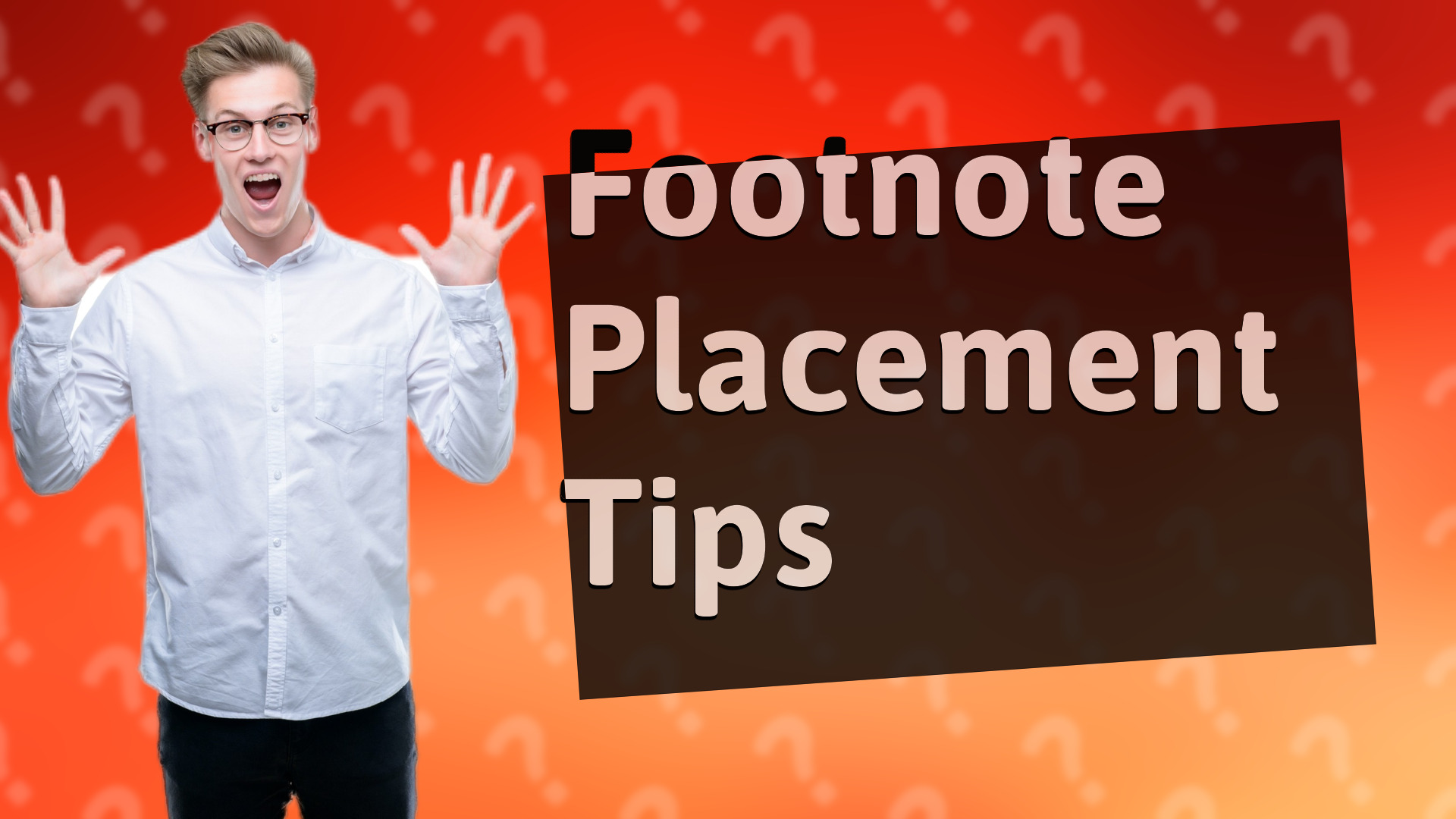 Footnote Placement Tips