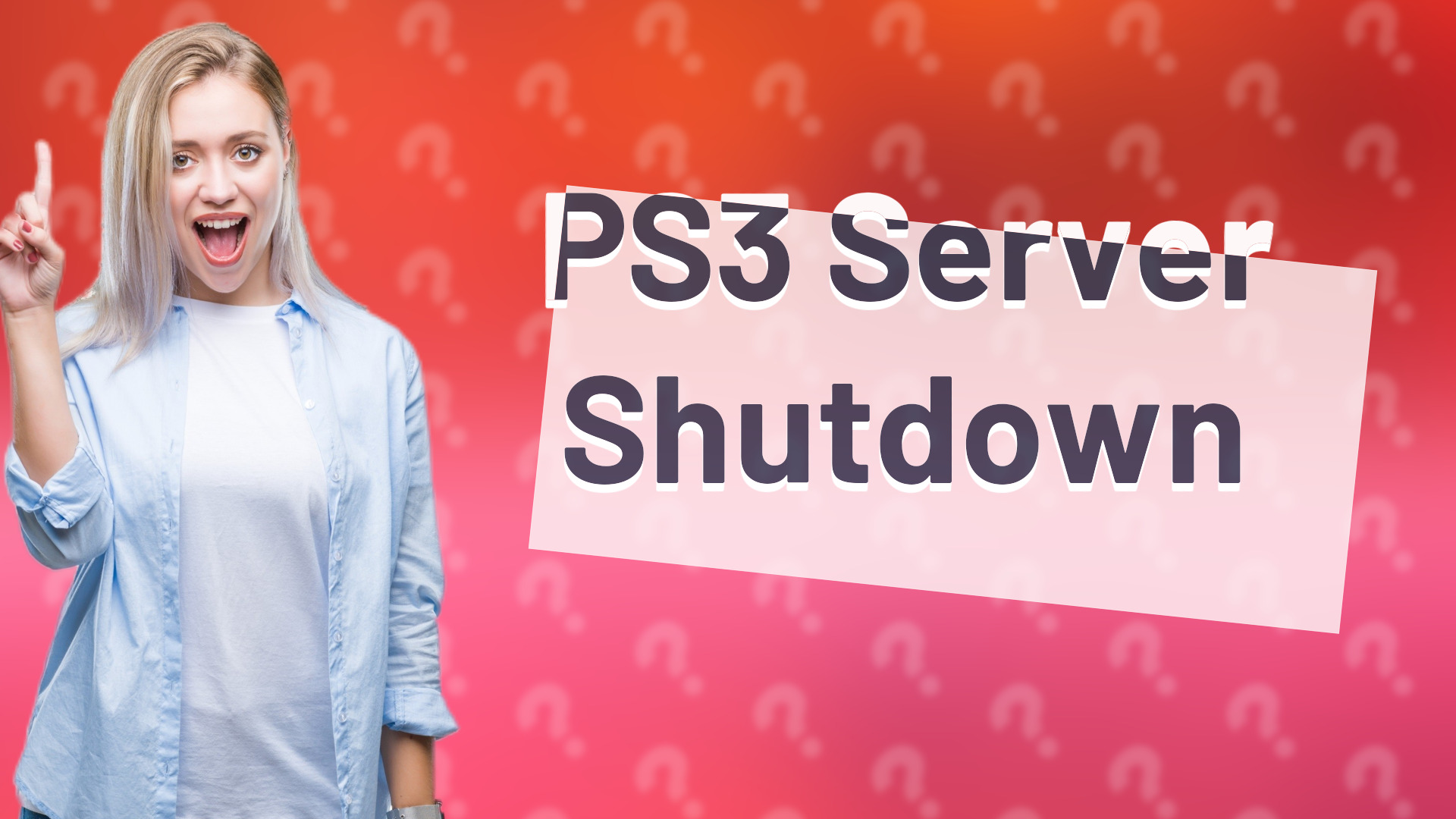 PS3 Server Shutdown