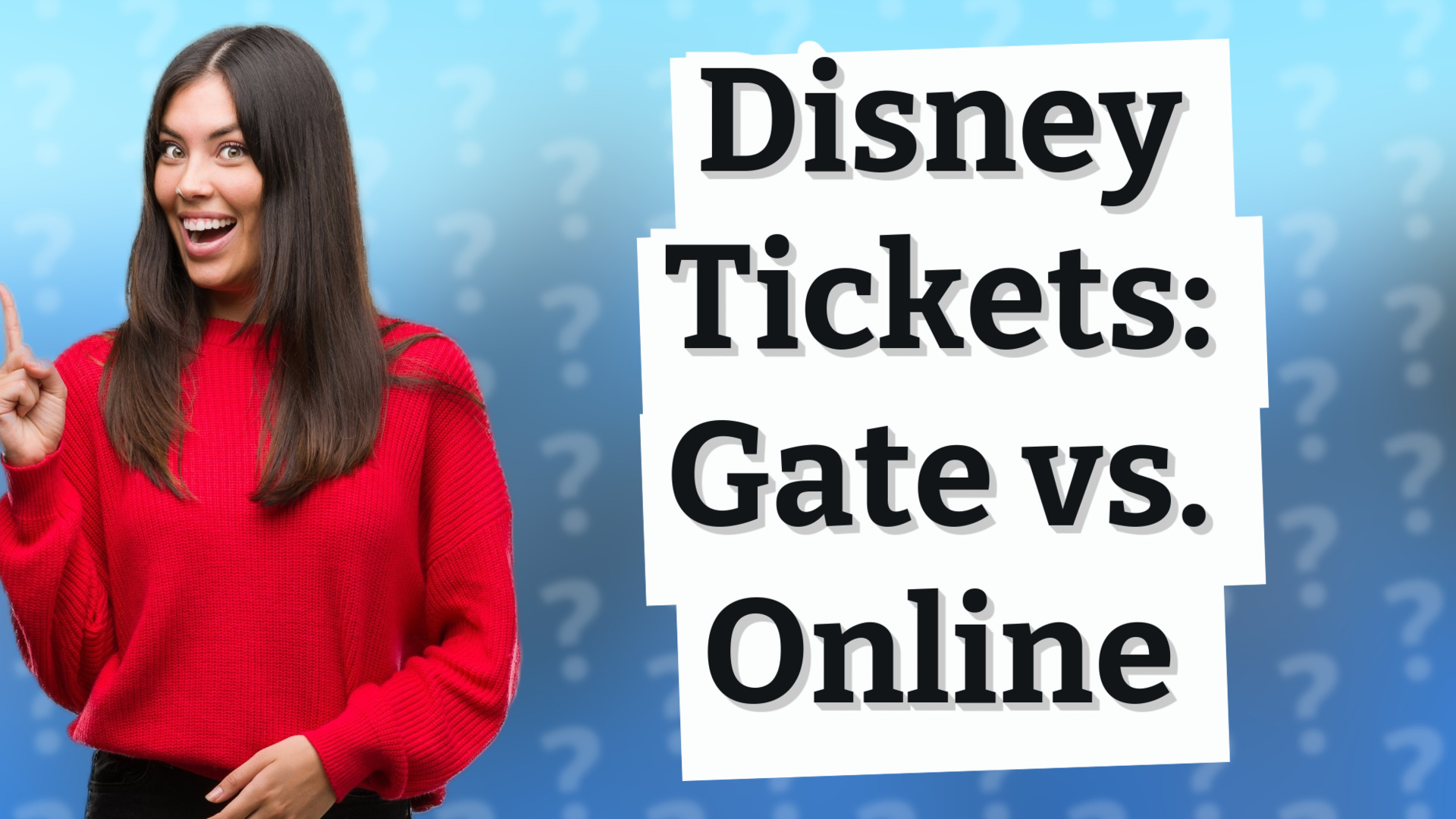 Disney Tickets: Gate vs. Online