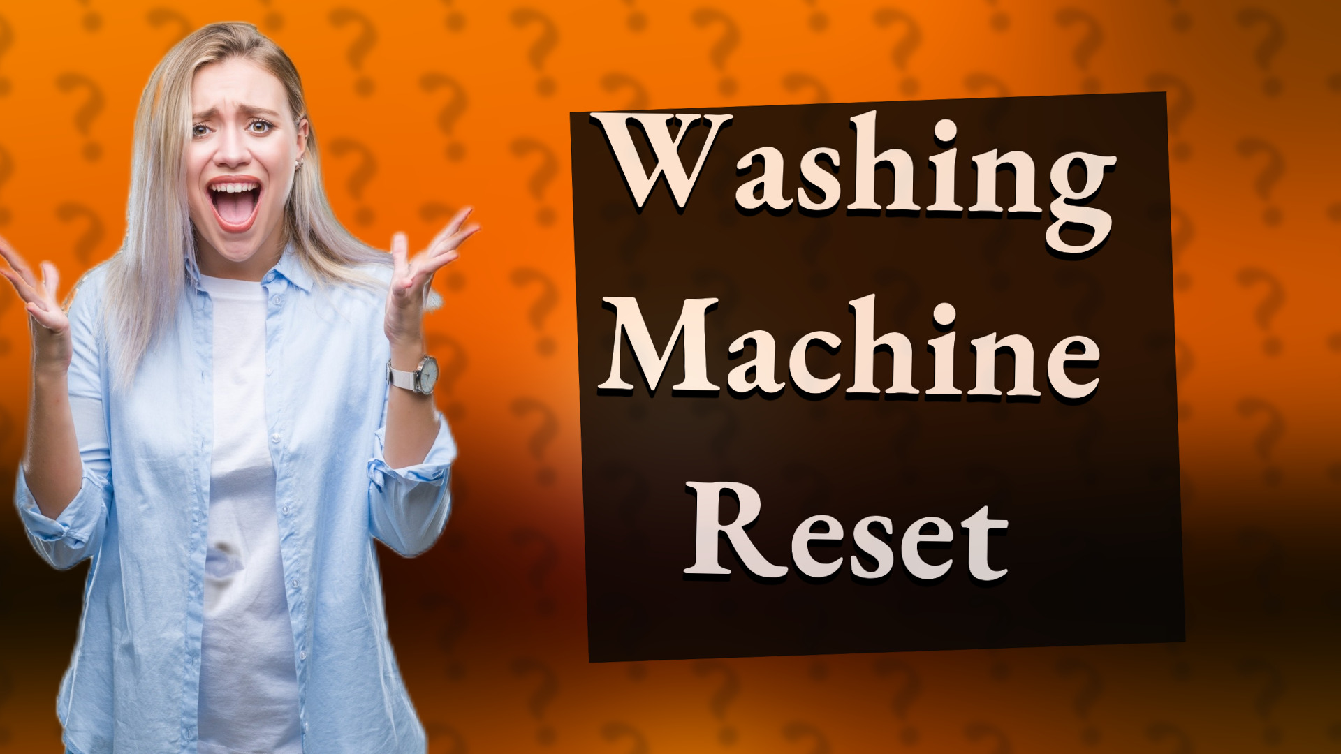 Washing Machine Reset
