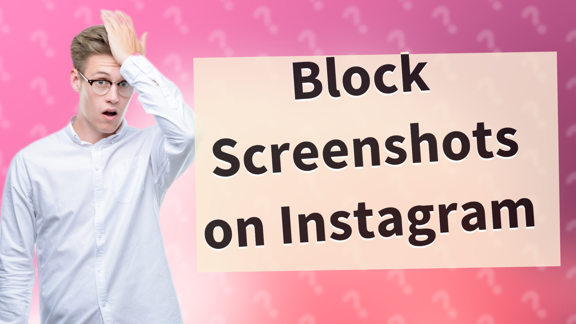 Block Screenshots on Instagram