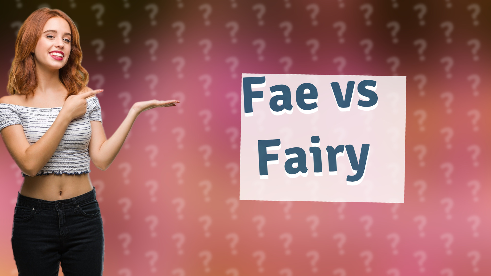 Fae vs Fairy