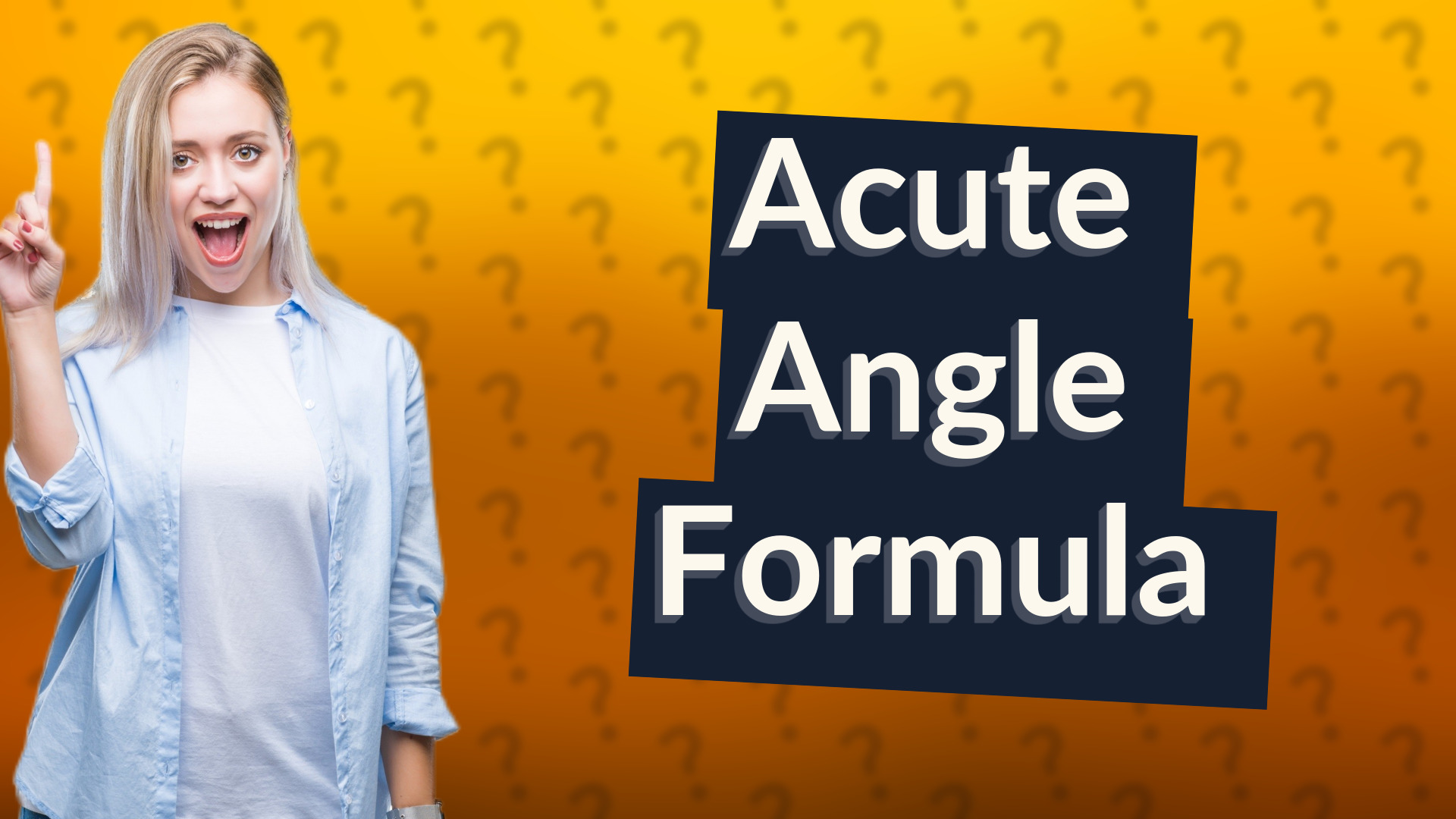 Acute Angle Formula