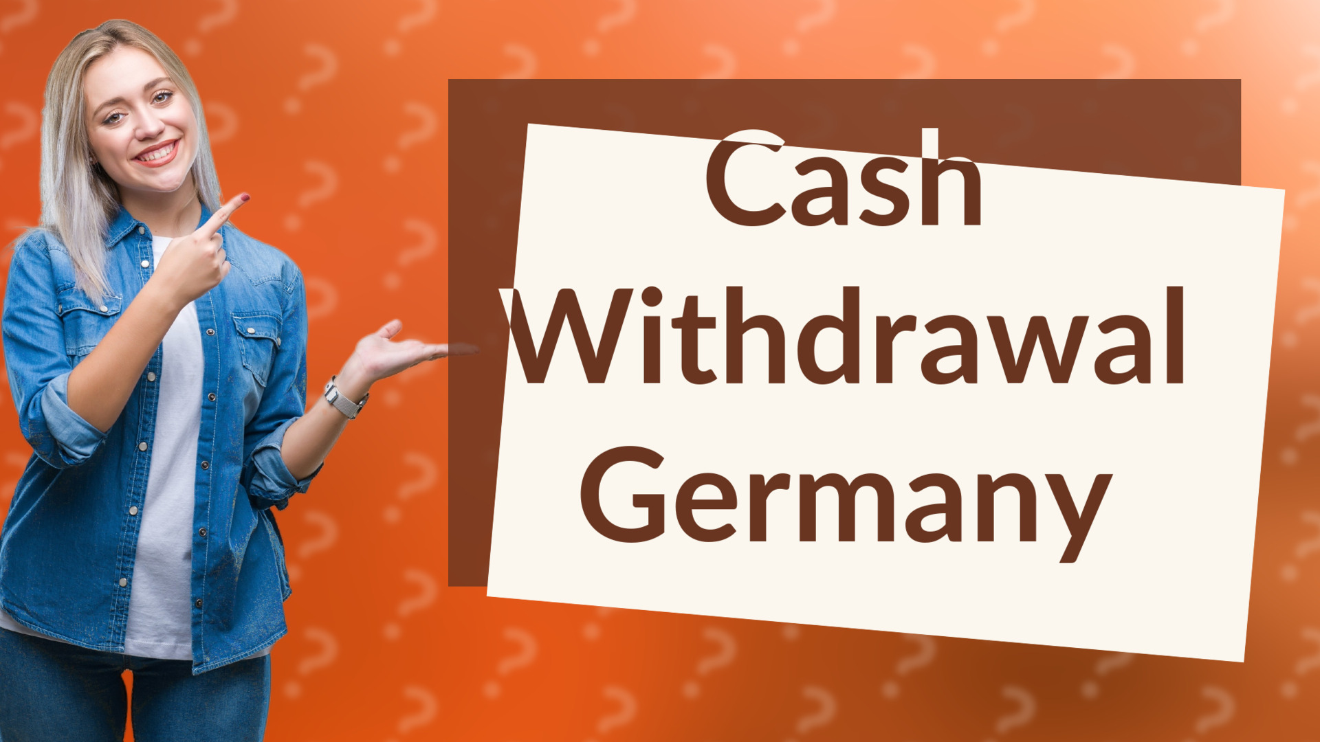 Cash Withdrawal Germany