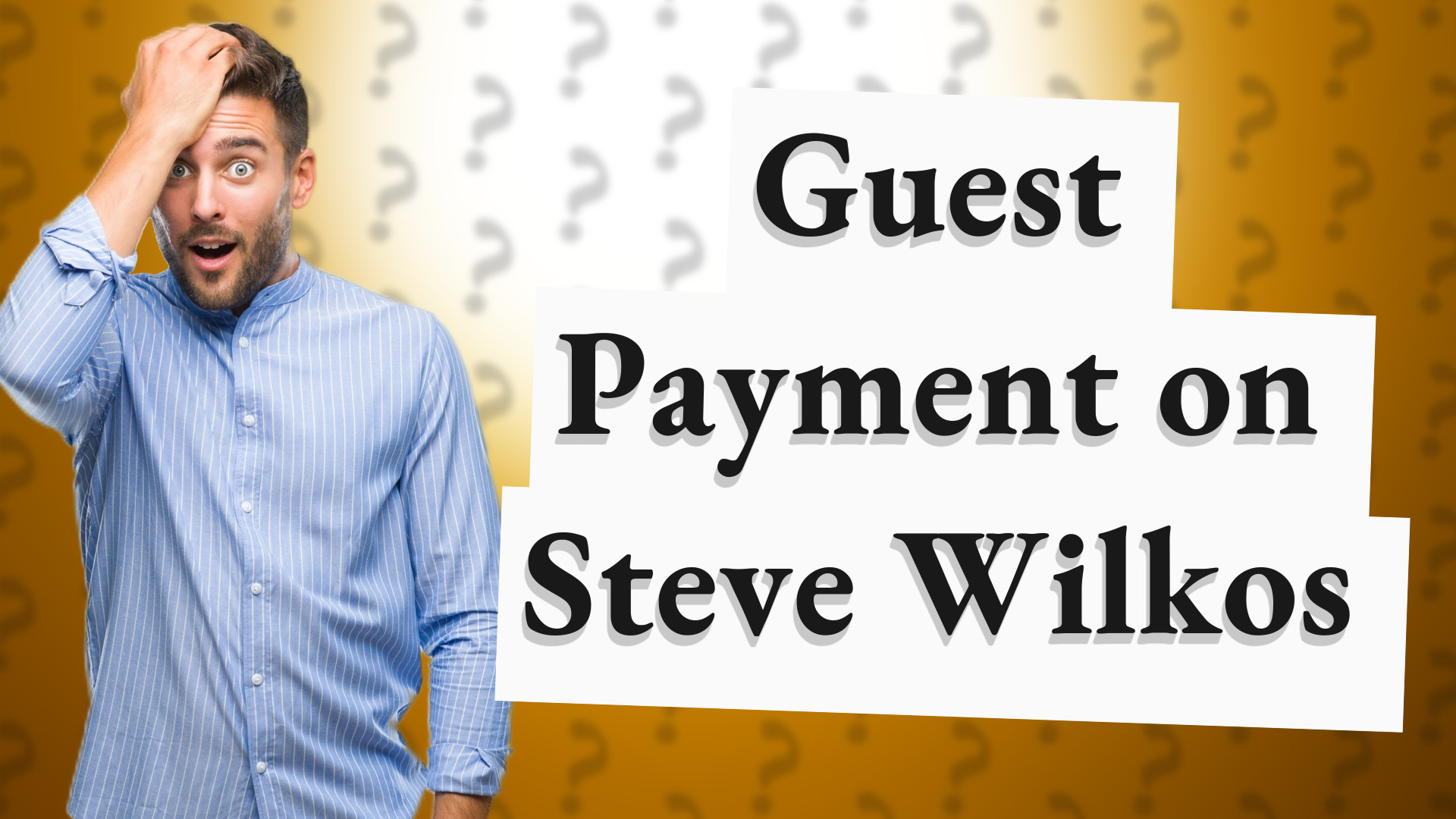 Guest Payment on Steve Wilkos