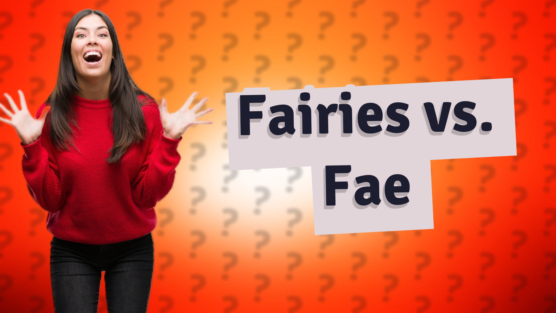 Fairies vs. Fae