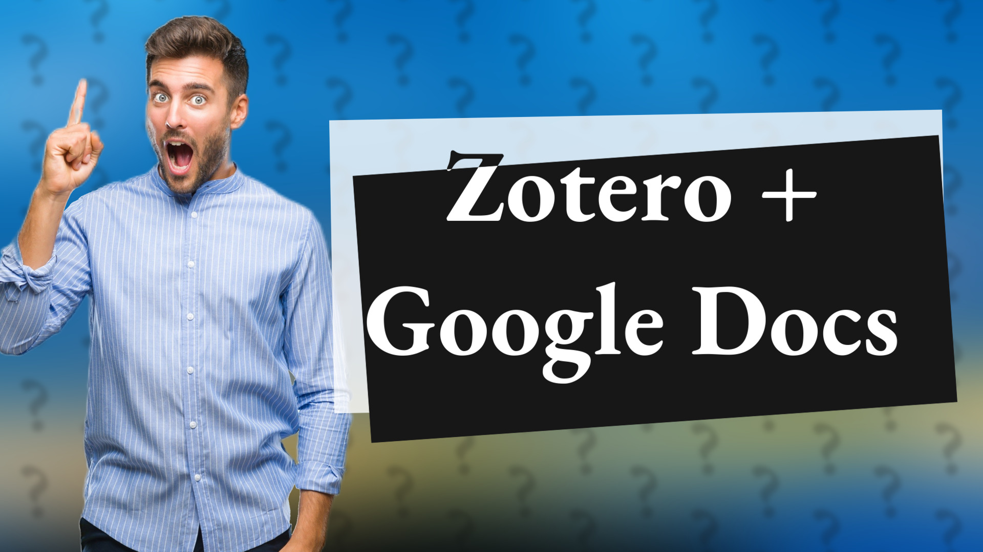 Zotero + Google Docs