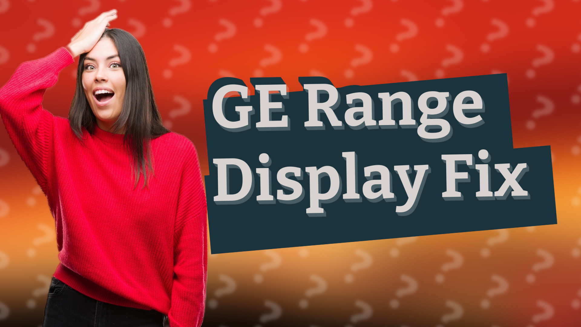 GE Range Display Fix