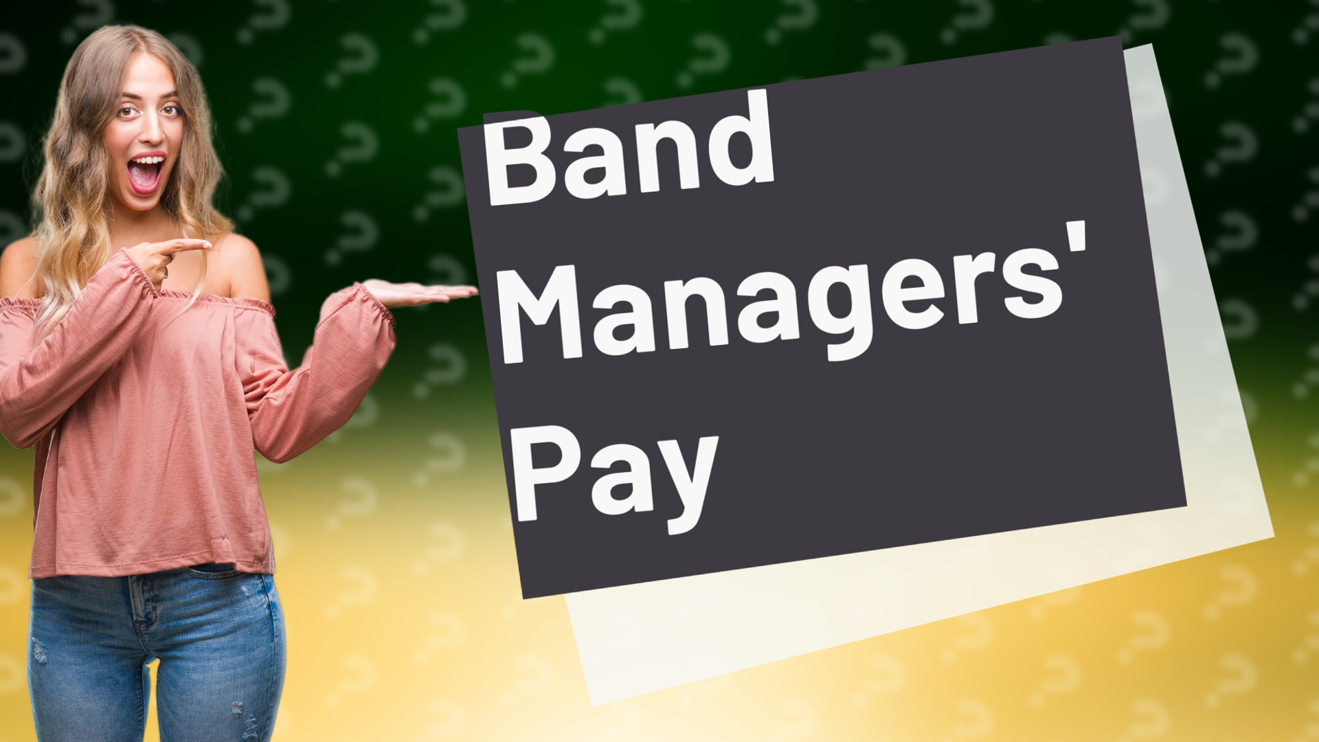 Band Managers' Pay