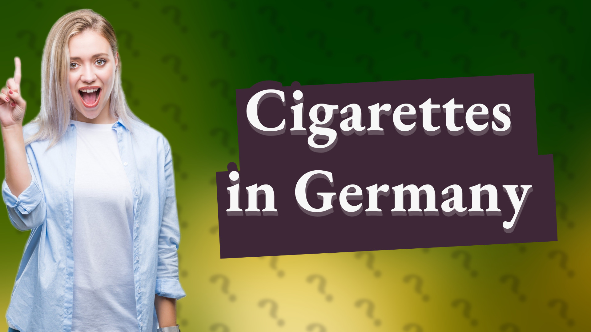 Cigarettes in Germany