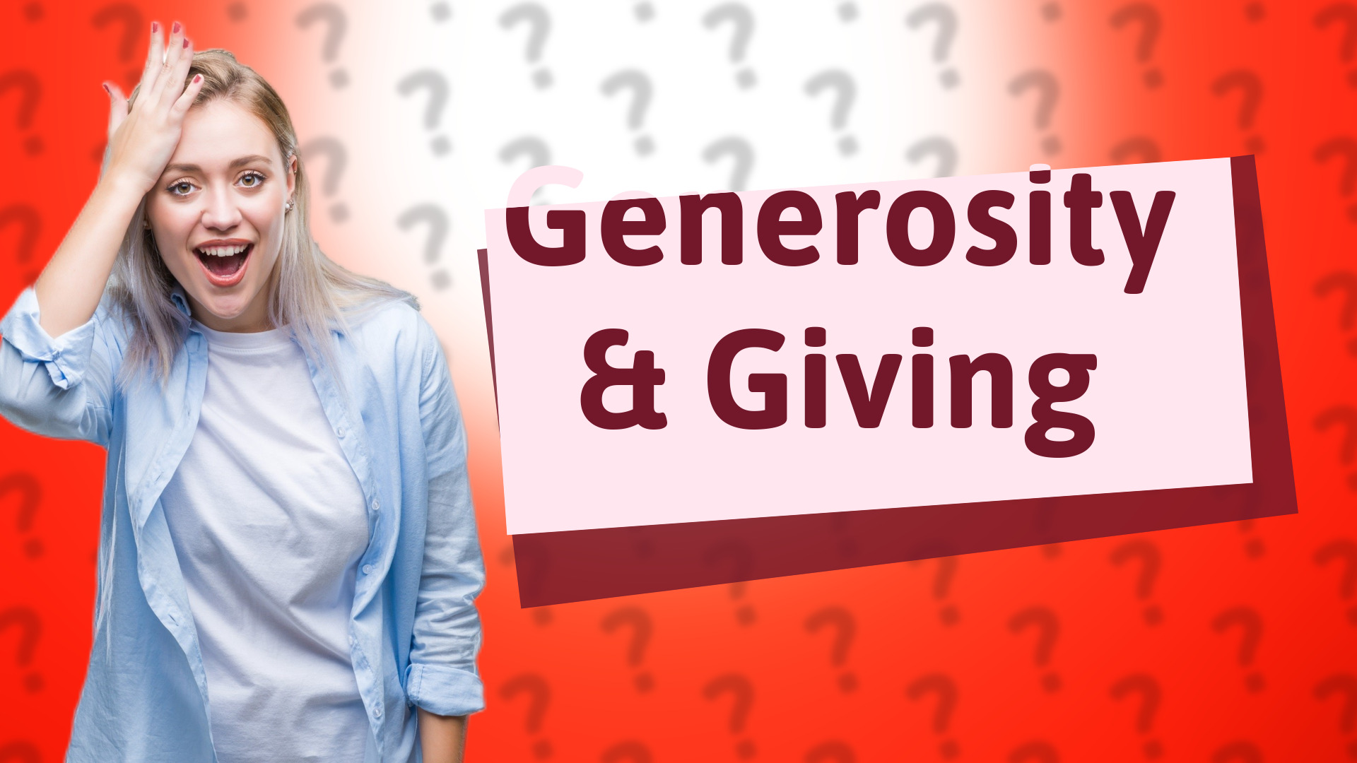 Generosity & Giving