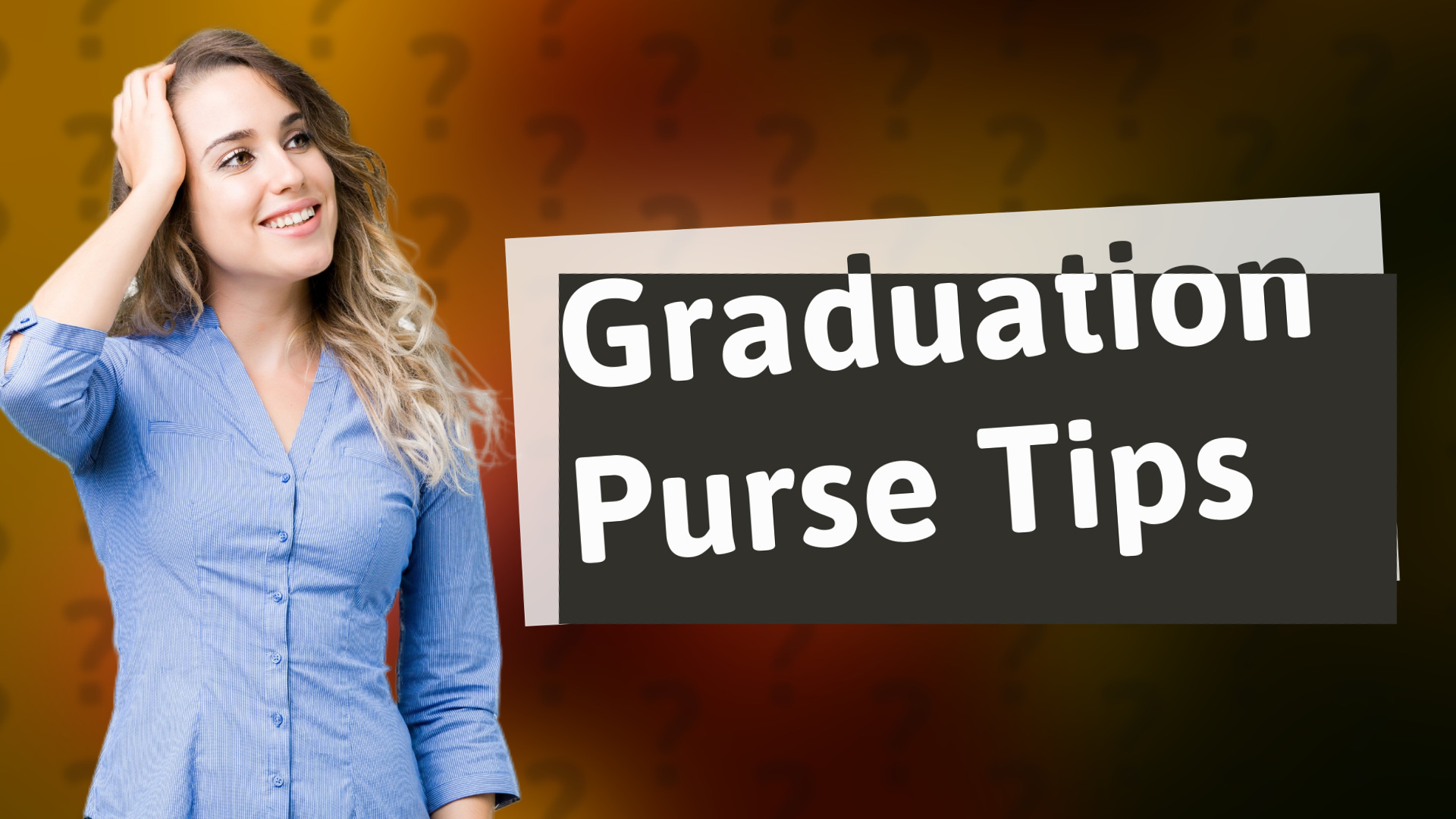 Graduation Purse Tips