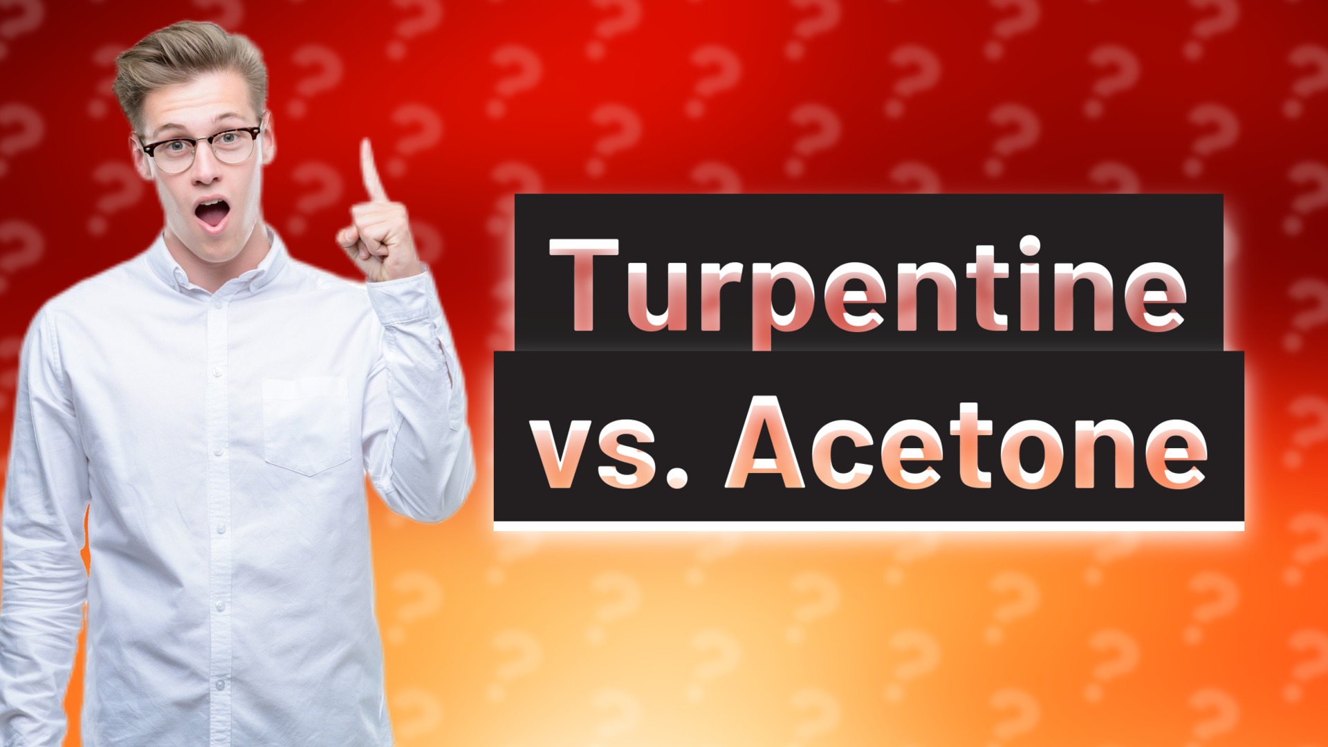 Turpentine vs. Acetone