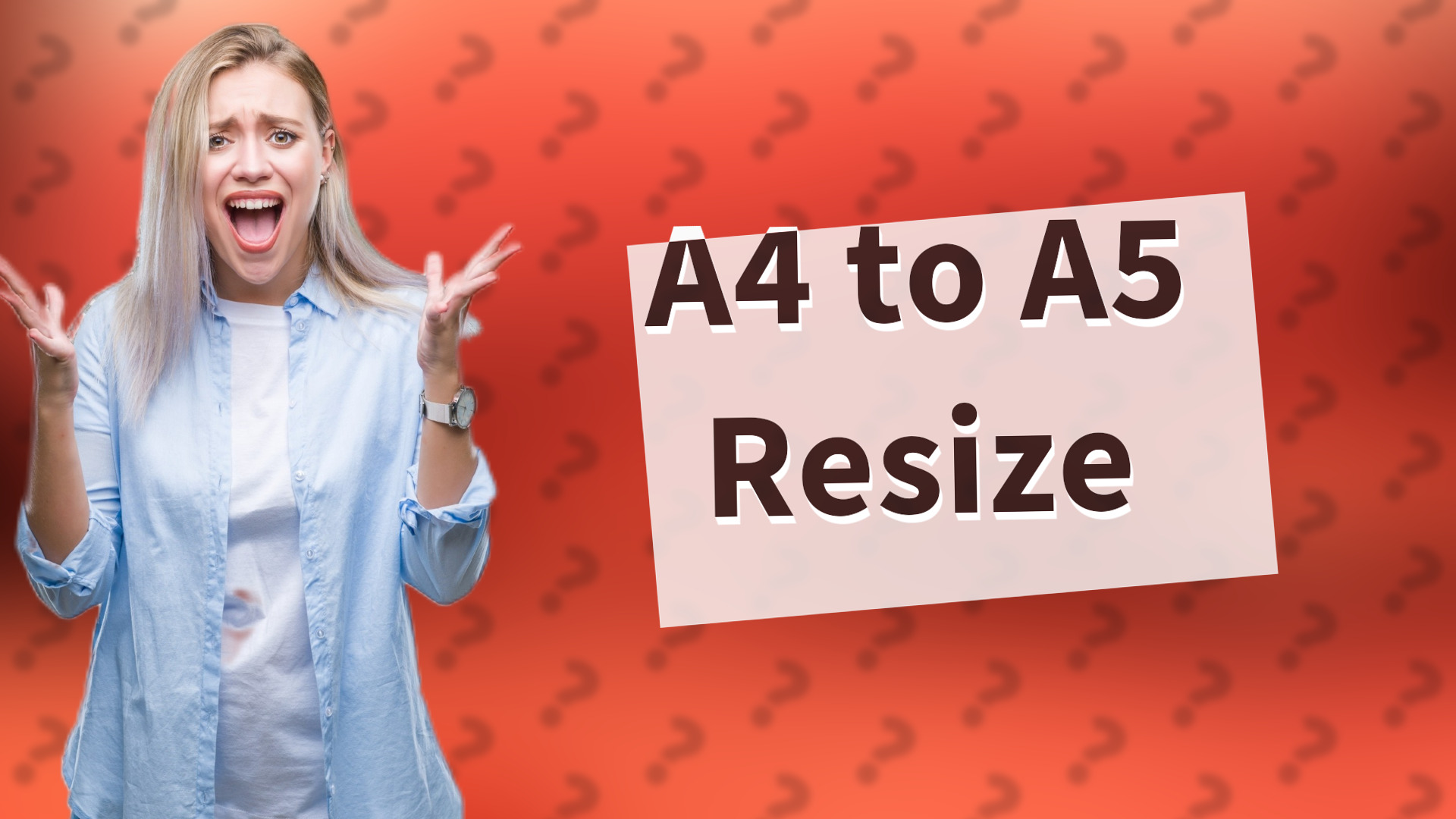A4 to A5 Resize