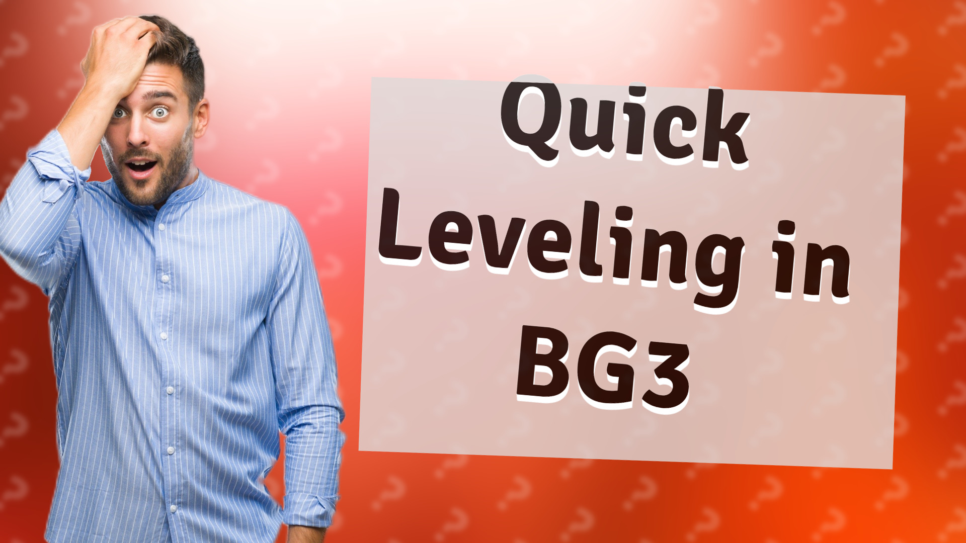 Quick Leveling in BG3
