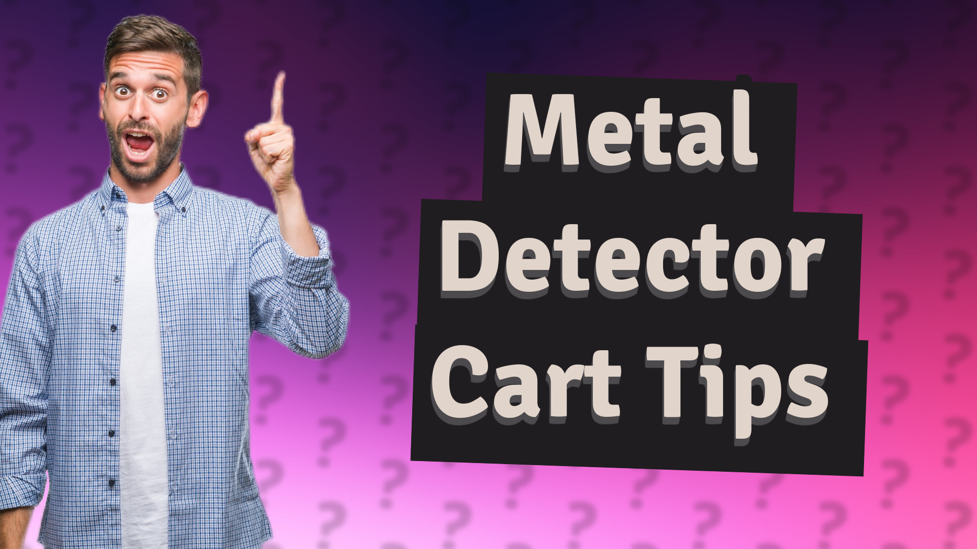 Metal Detector Cart Tips