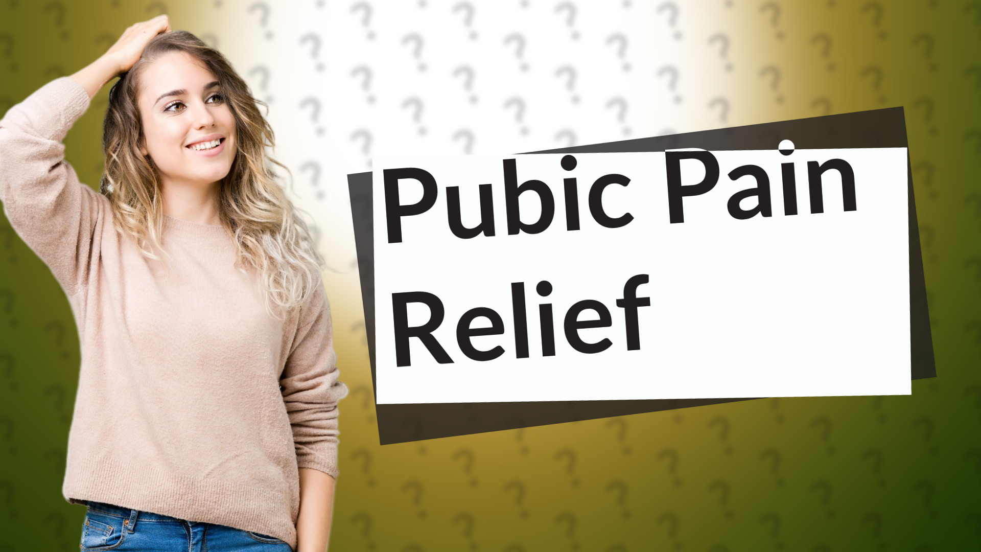 Pubic Pain Relief