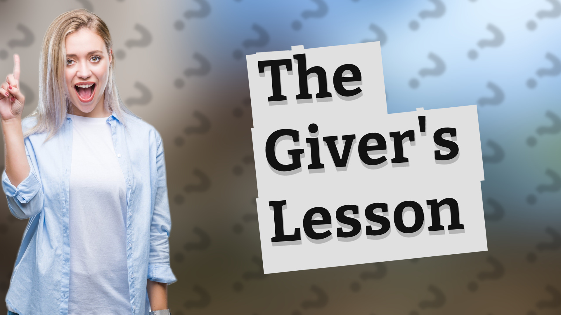 The Giver's Lesson