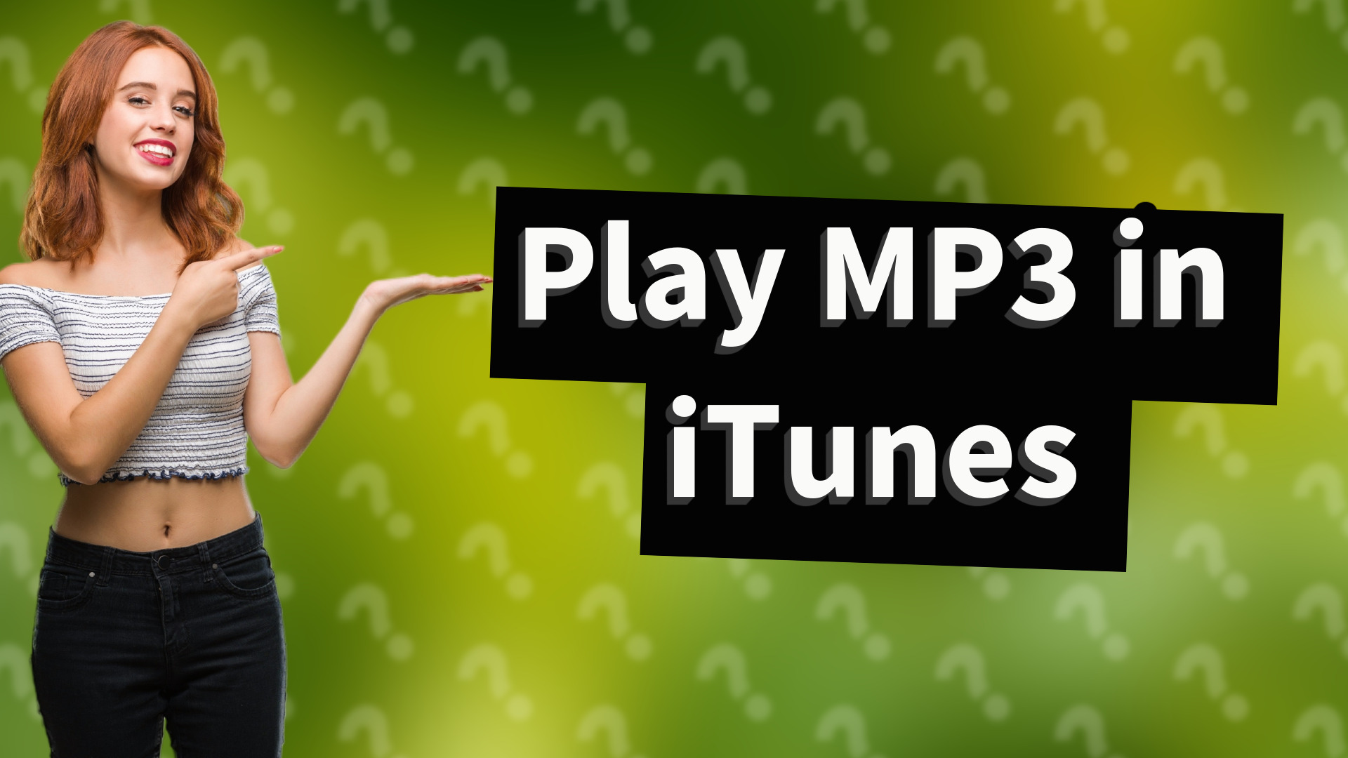 Play MP3 in iTunes