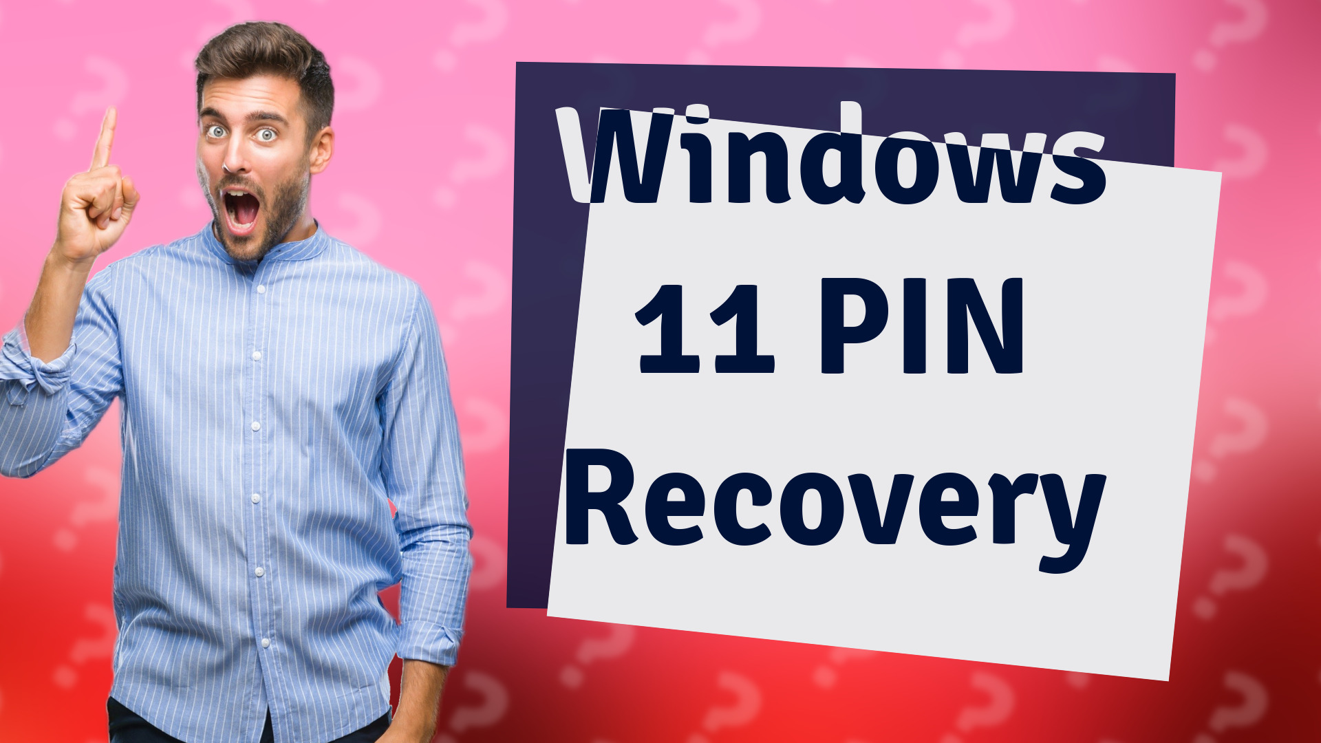 Windows 11 PIN Recovery