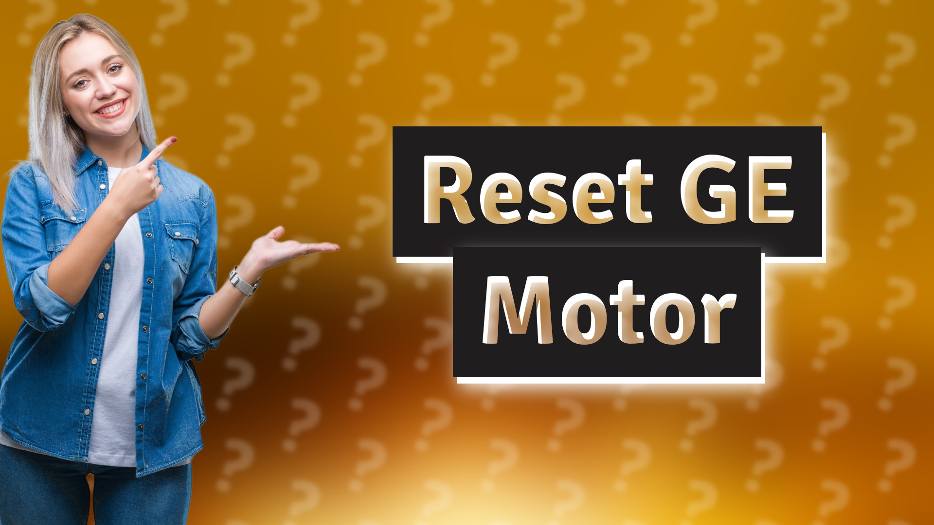Reset GE Motor