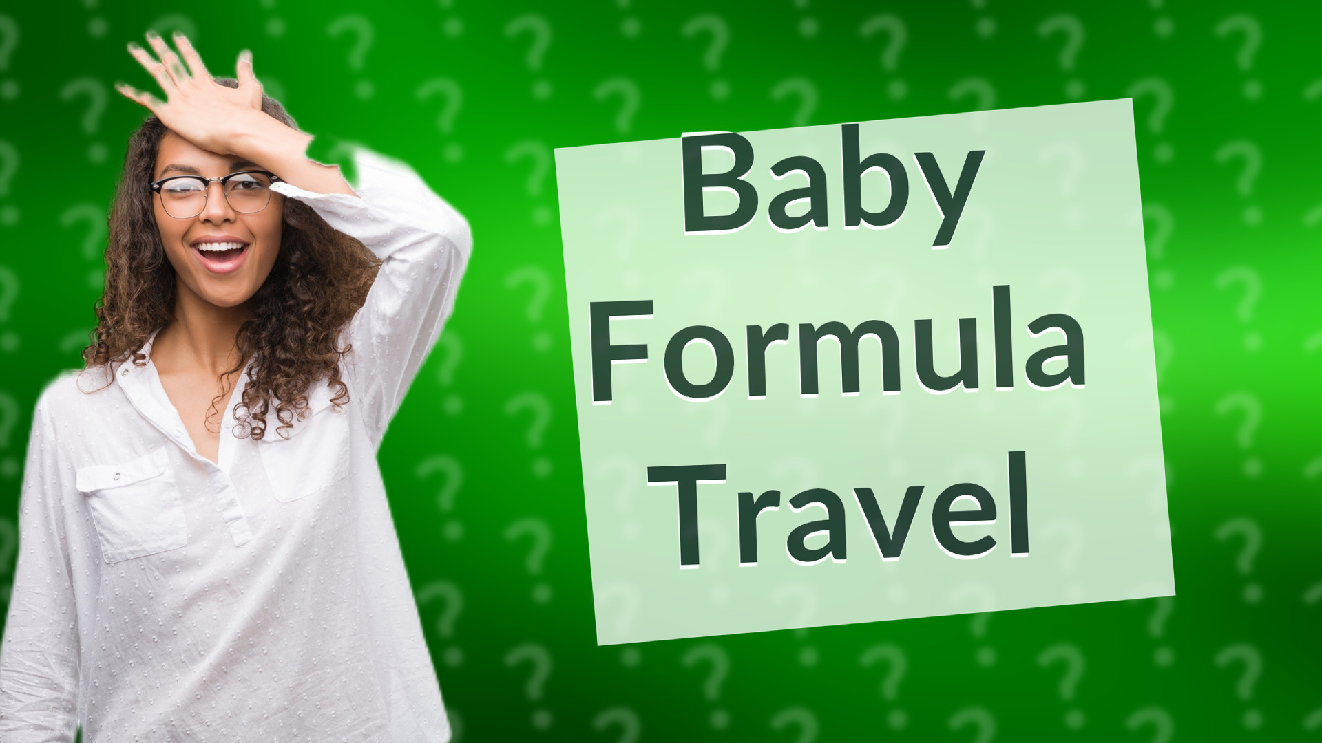 Baby Formula Travel