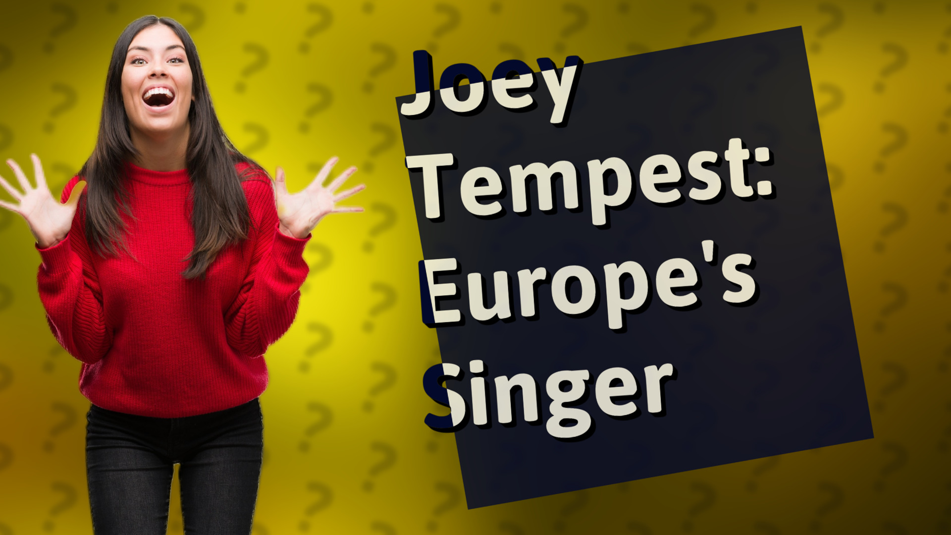 Joey Tempest: Europe's Singer