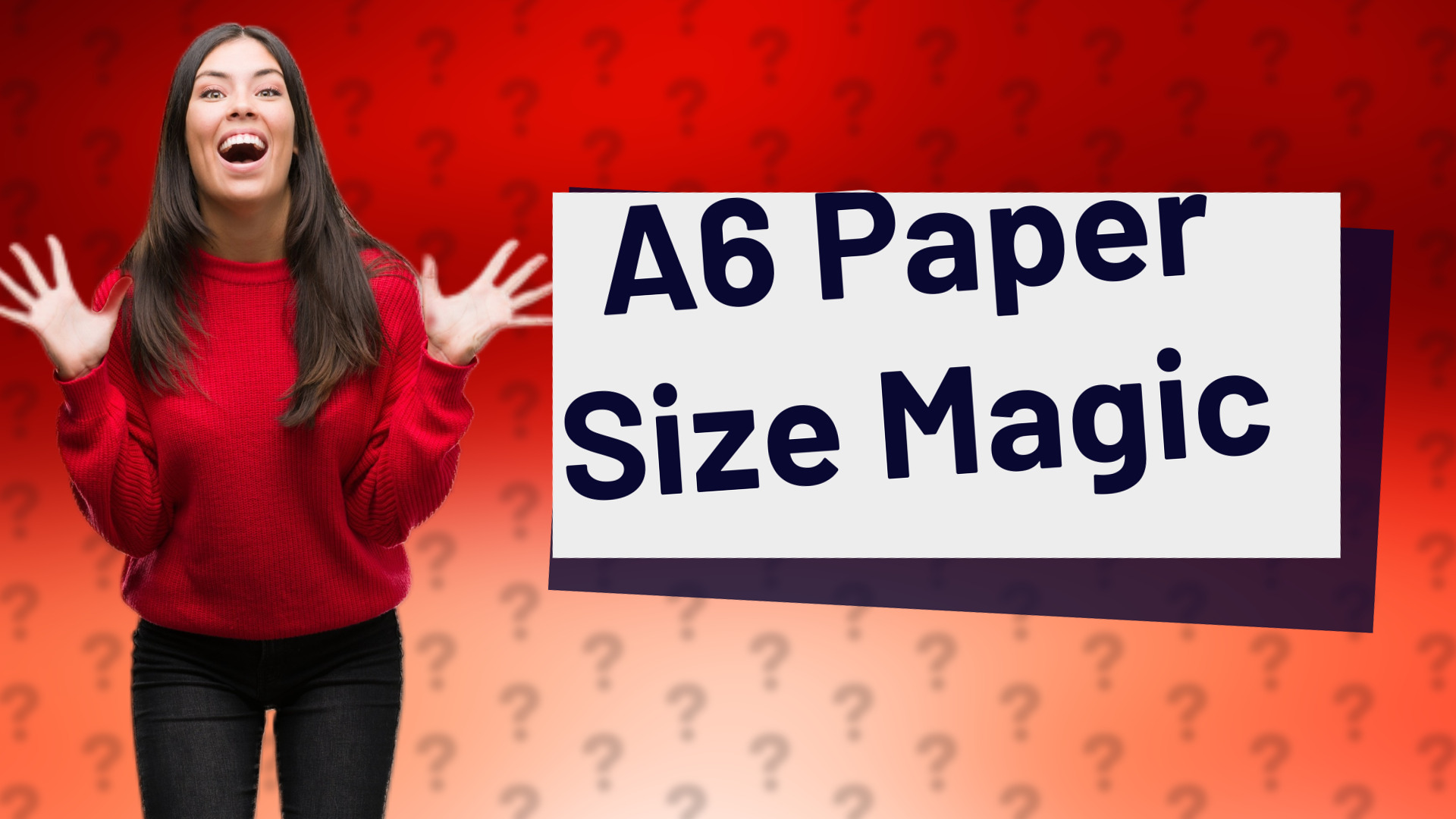 A6 Paper Size Magic